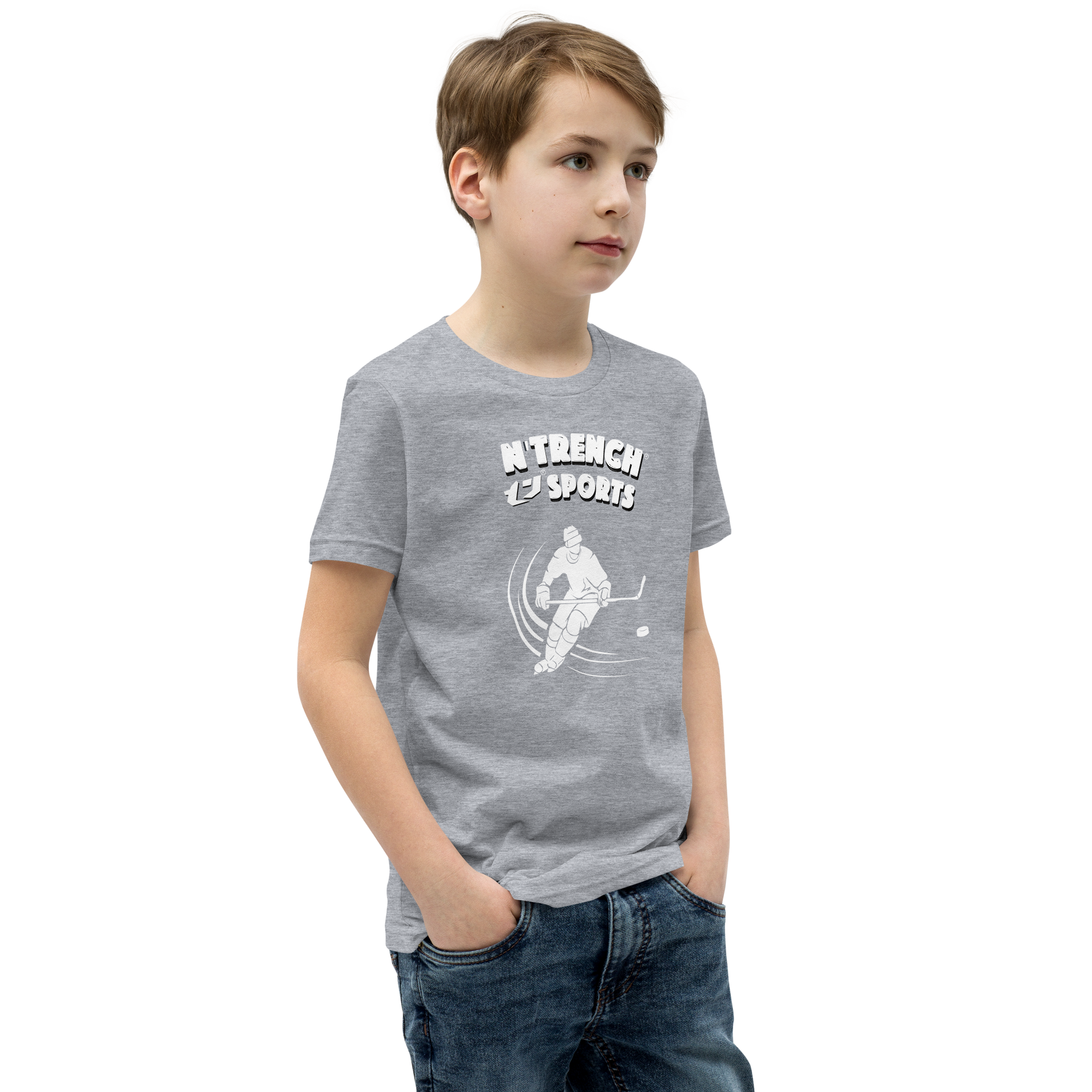 N'Trench Boys Hockey Youth Short Sleeve T-Shirt