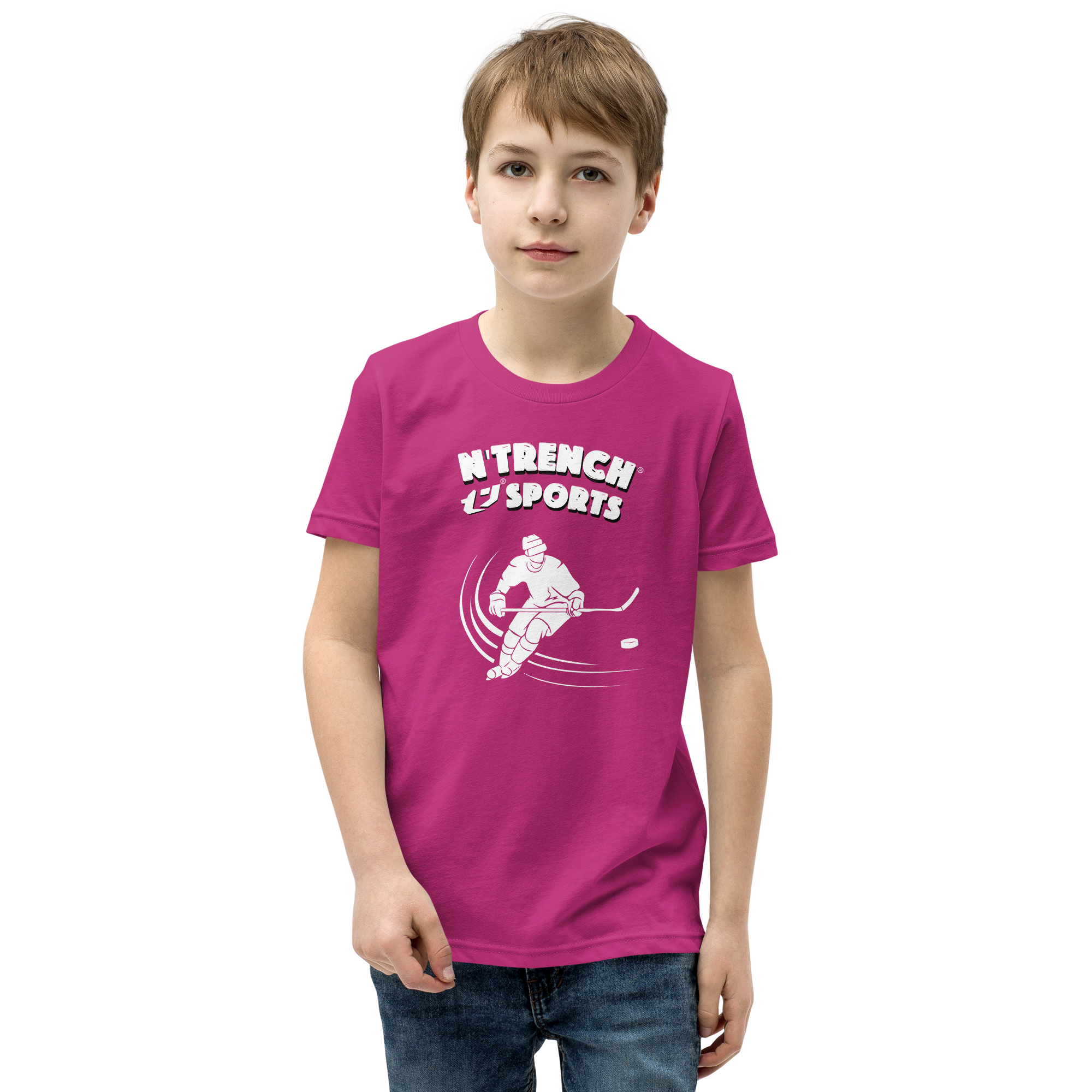 N'Trench Boys Hockey Youth Short Sleeve T-Shirt
