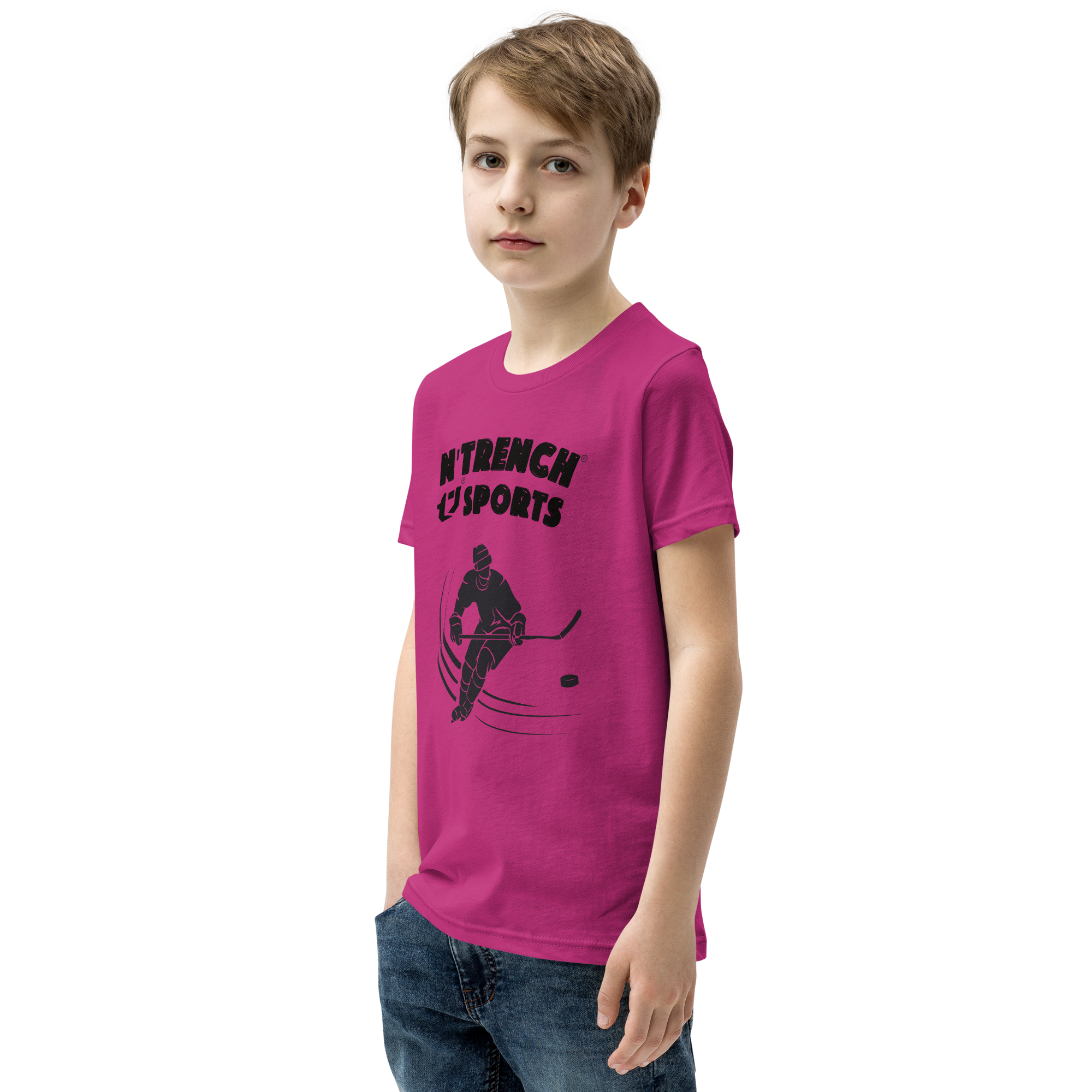 N'Trench Boys Hockey Youth Short Sleeve T-Shirt