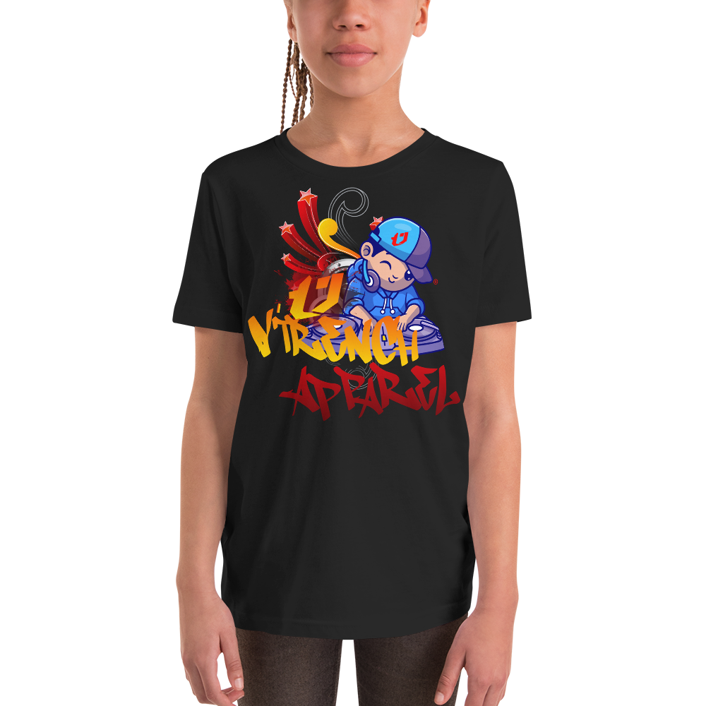 KIds And Youth DJ Design Short Sleeve T-Shirt