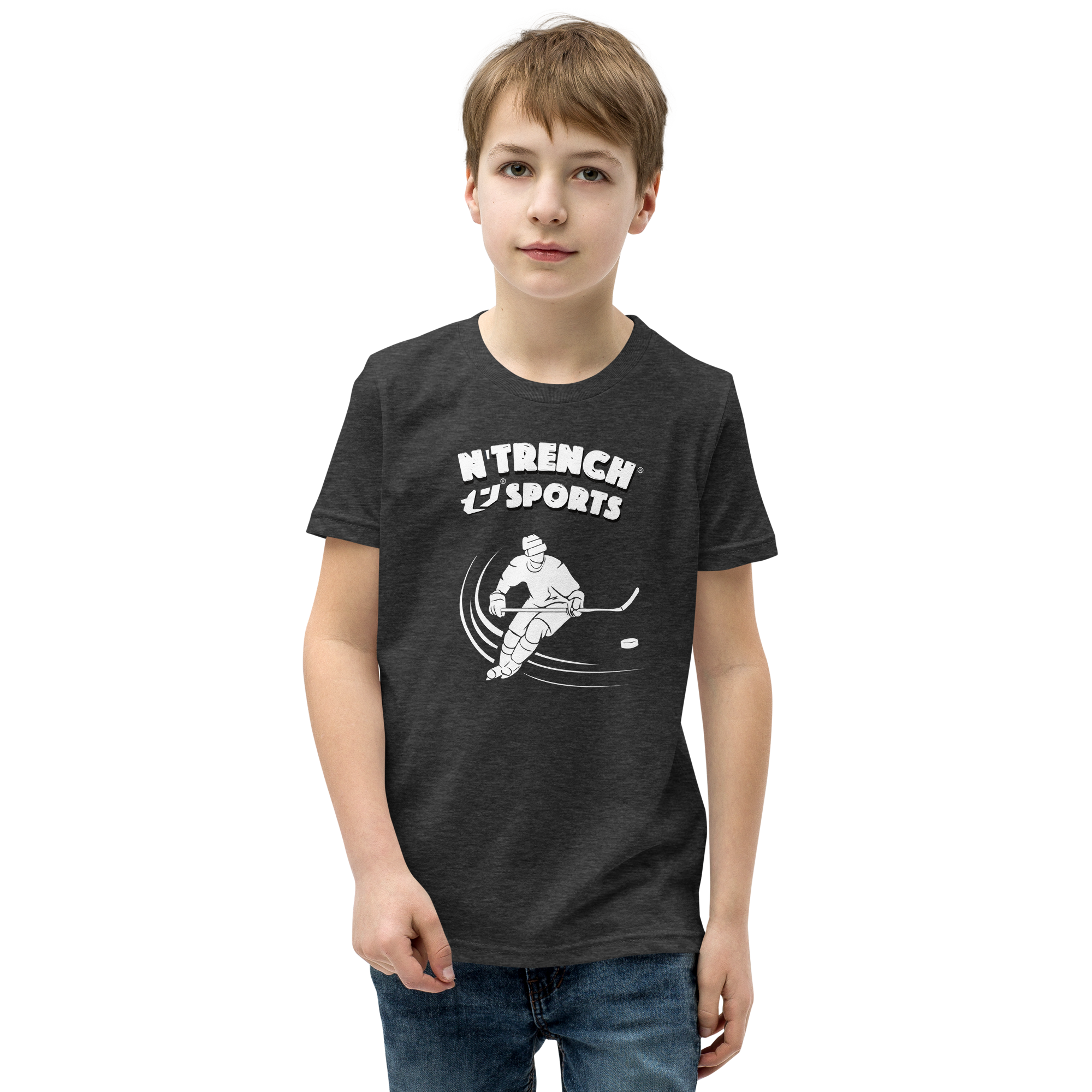 N'Trench Boys Hockey Youth Short Sleeve T-Shirt