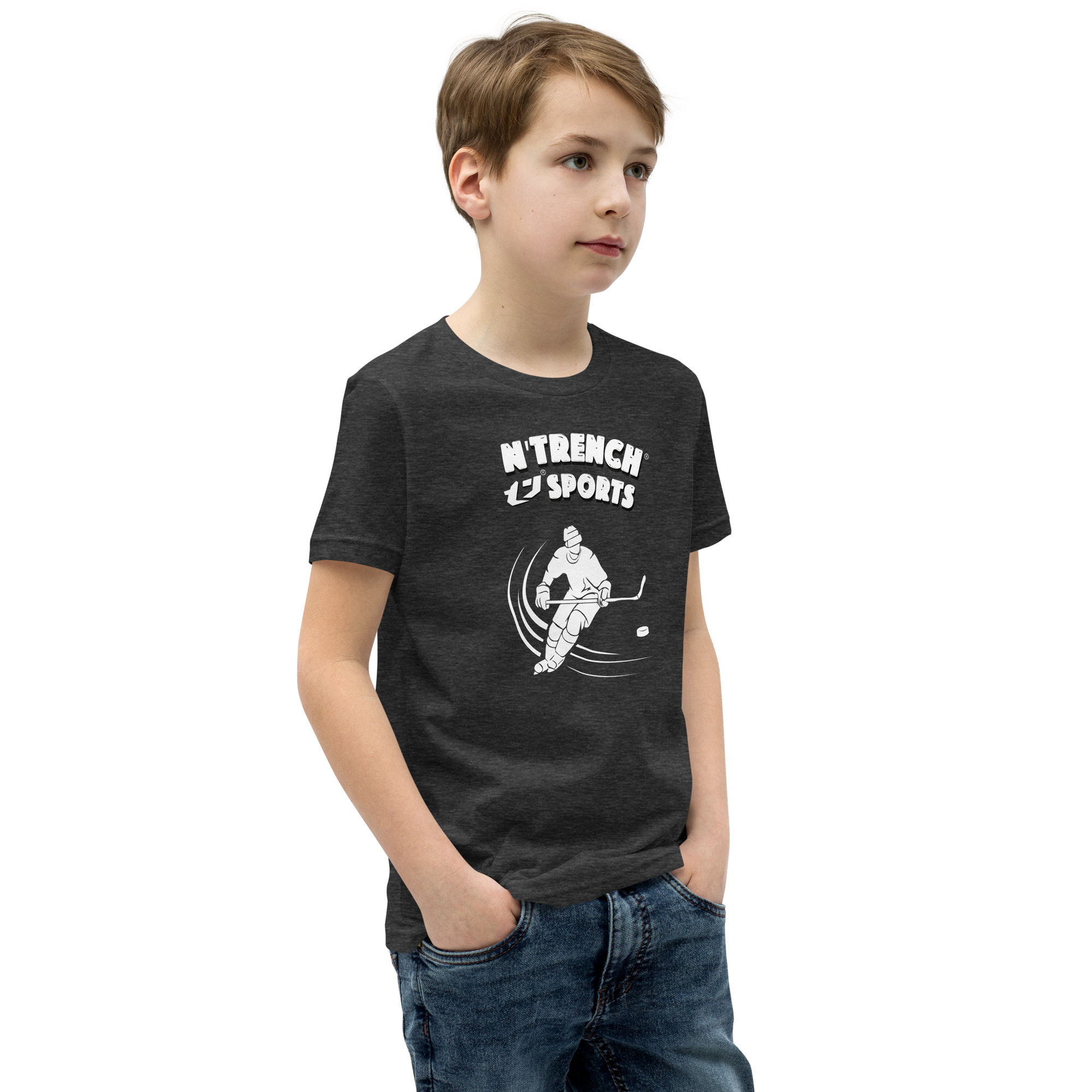 N'Trench Boys Hockey Youth Short Sleeve T-Shirt