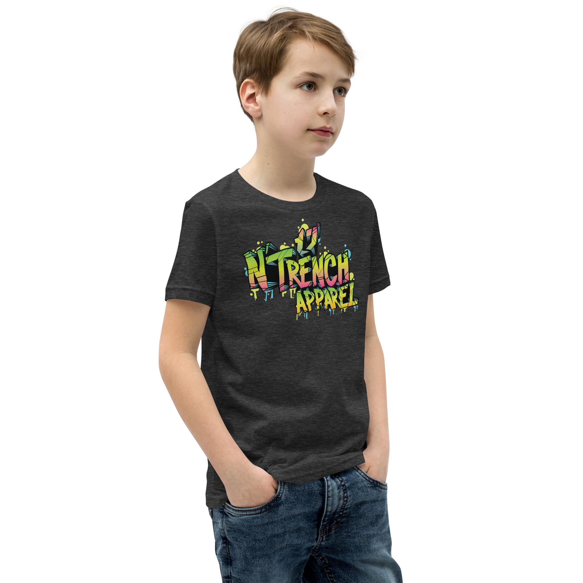 N'Trench Apparel Graffiti Youth Short Sleeve T-Shirt