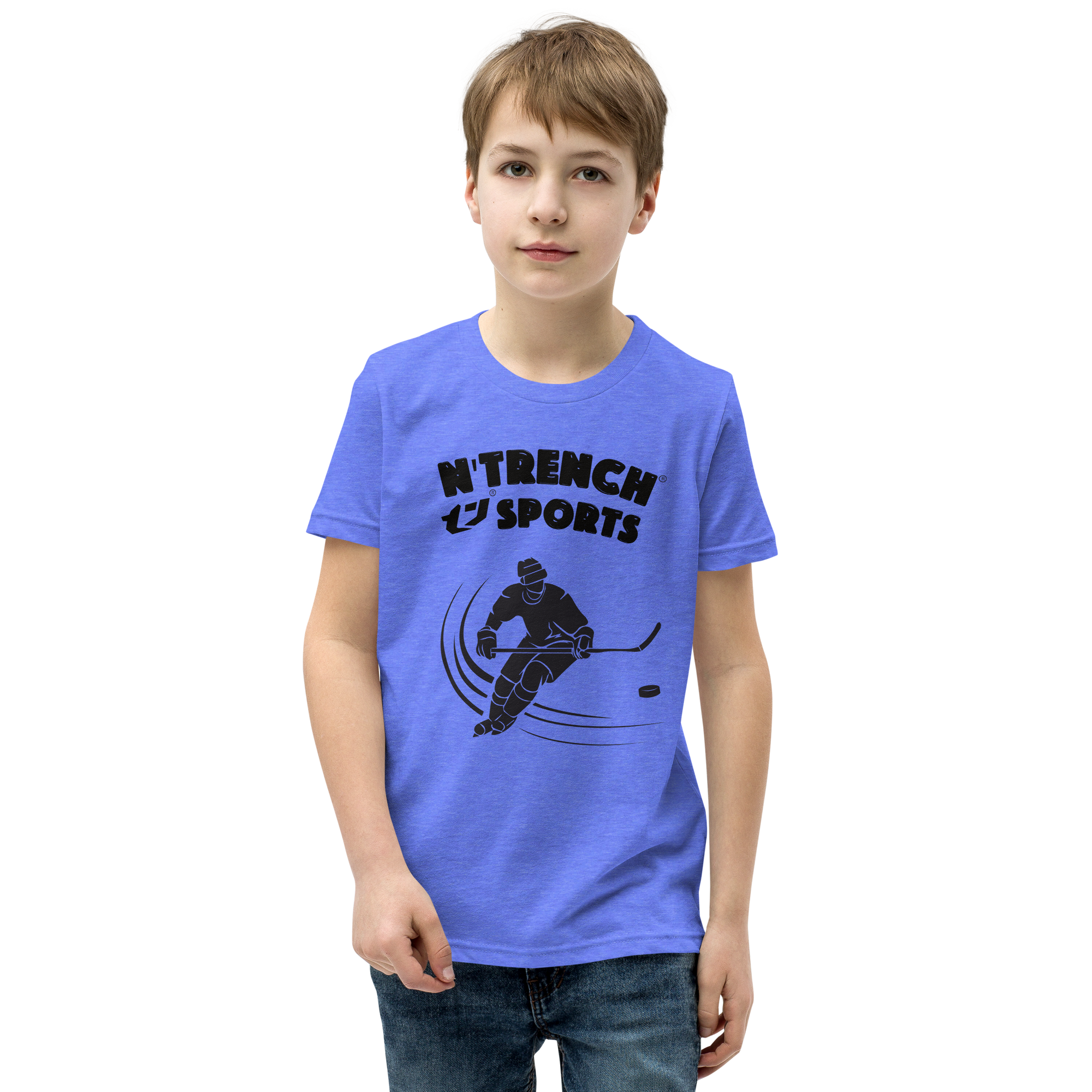 N'Trench Boys Hockey Youth Short Sleeve T-Shirt