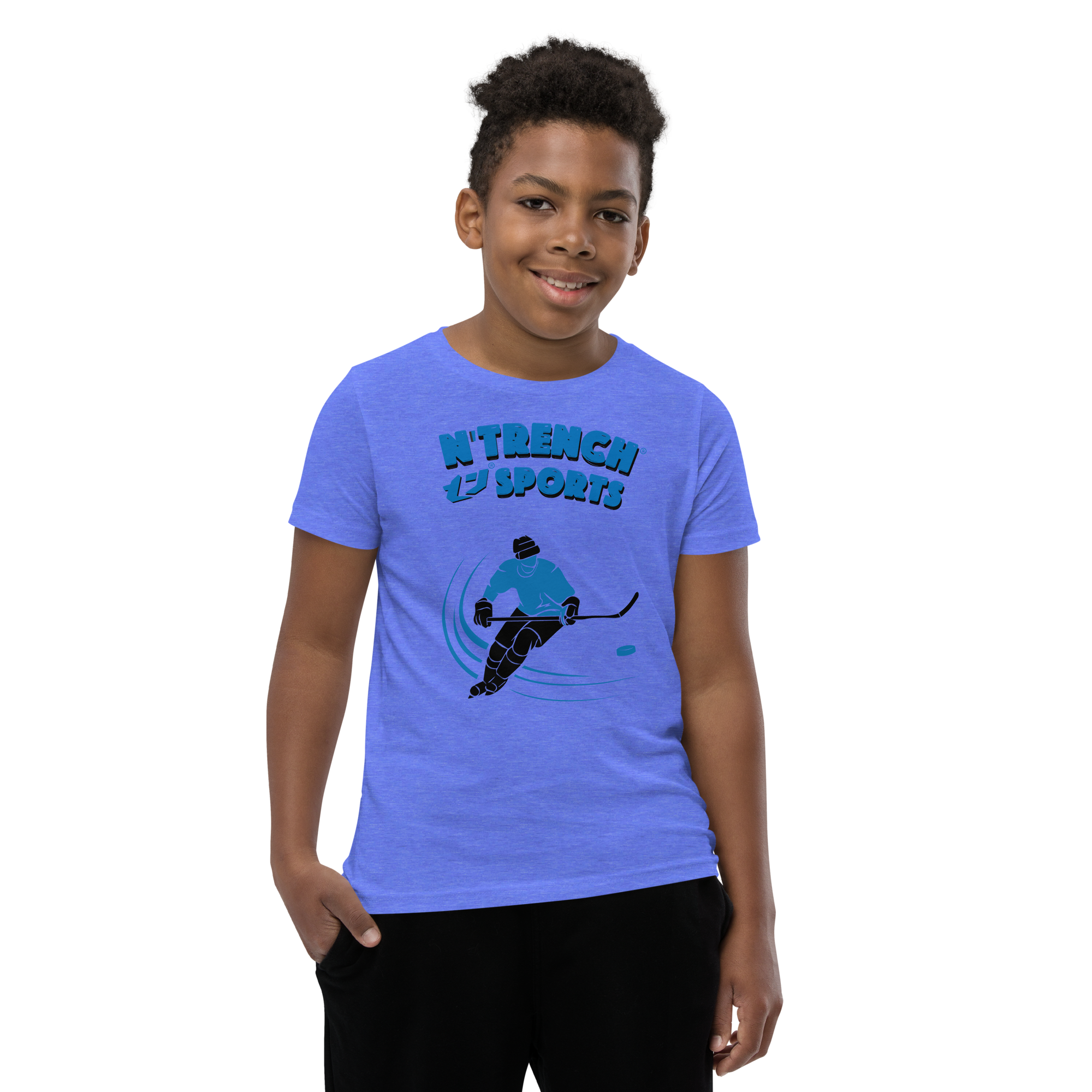 N'Trench Boys Hockey Youth Short Sleeve T-Shirt