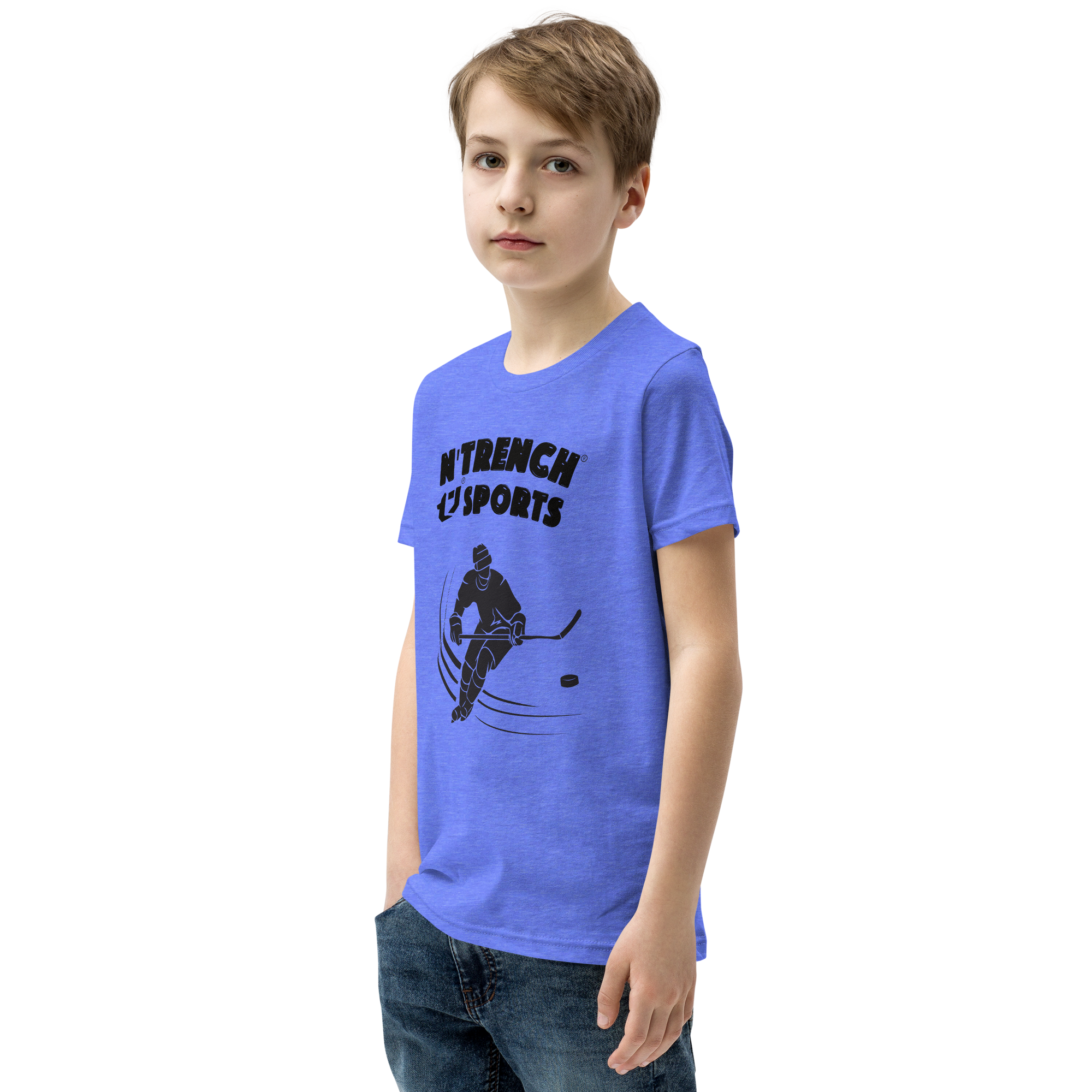 N'Trench Boys Hockey Youth Short Sleeve T-Shirt