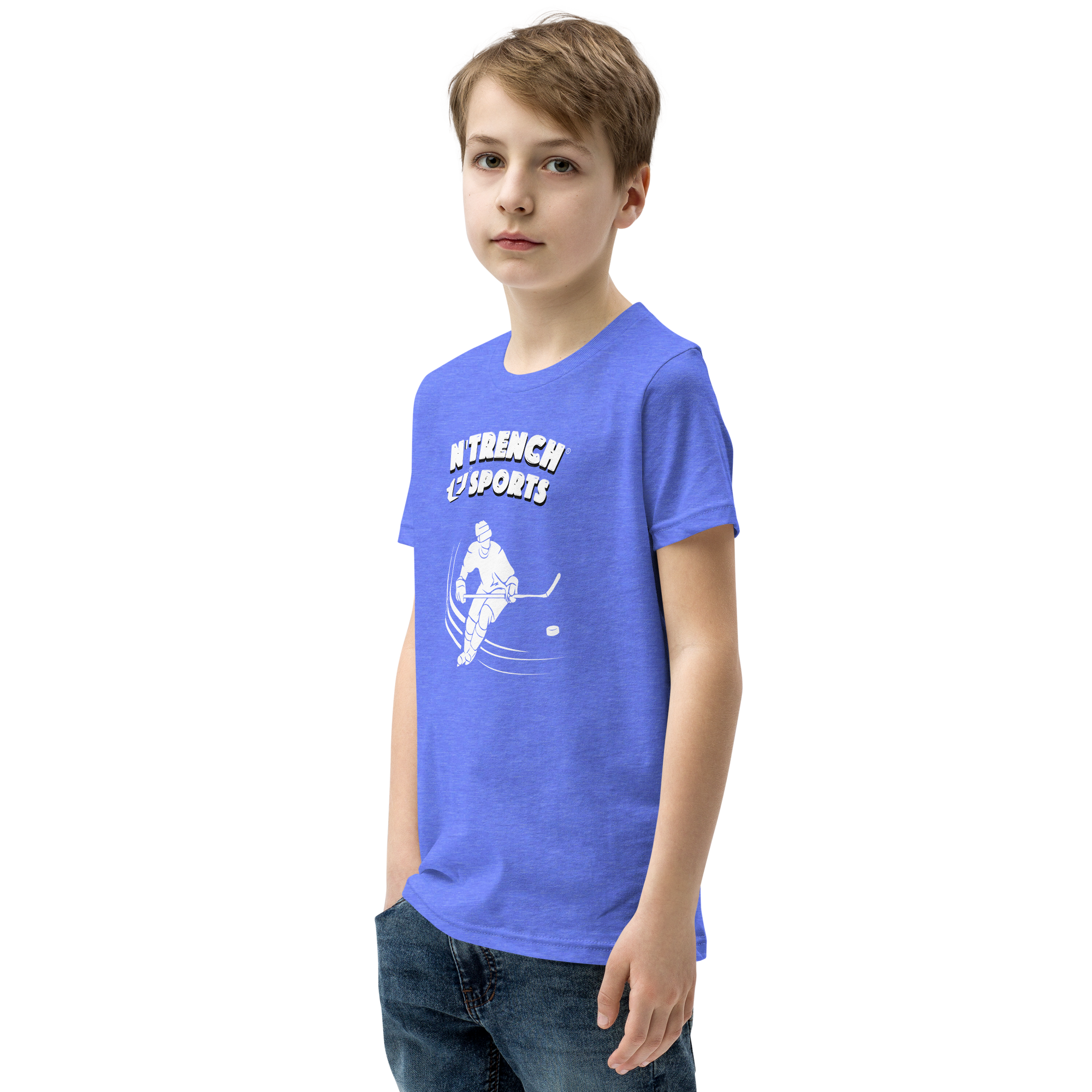 N'Trench Boys Hockey Youth Short Sleeve T-Shirt