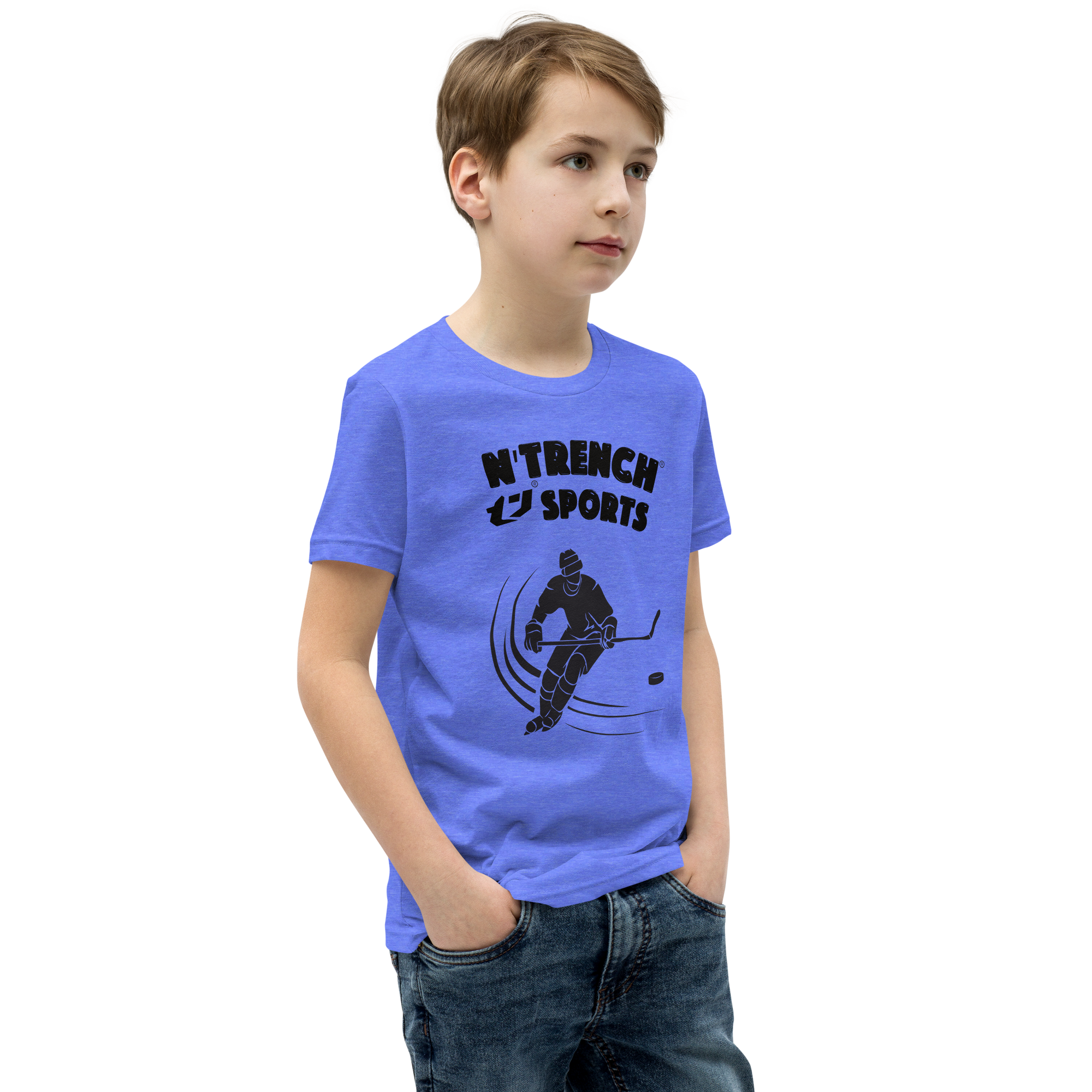 N'Trench Boys Hockey Youth Short Sleeve T-Shirt