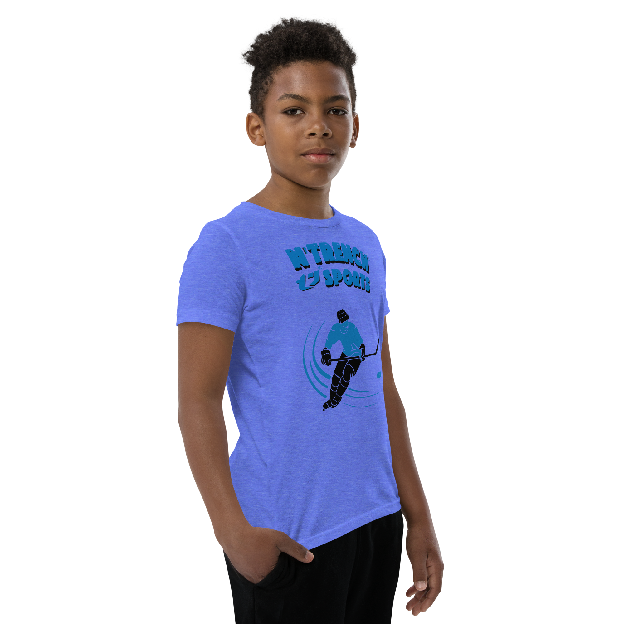 N'Trench Boys Hockey Youth Short Sleeve T-Shirt