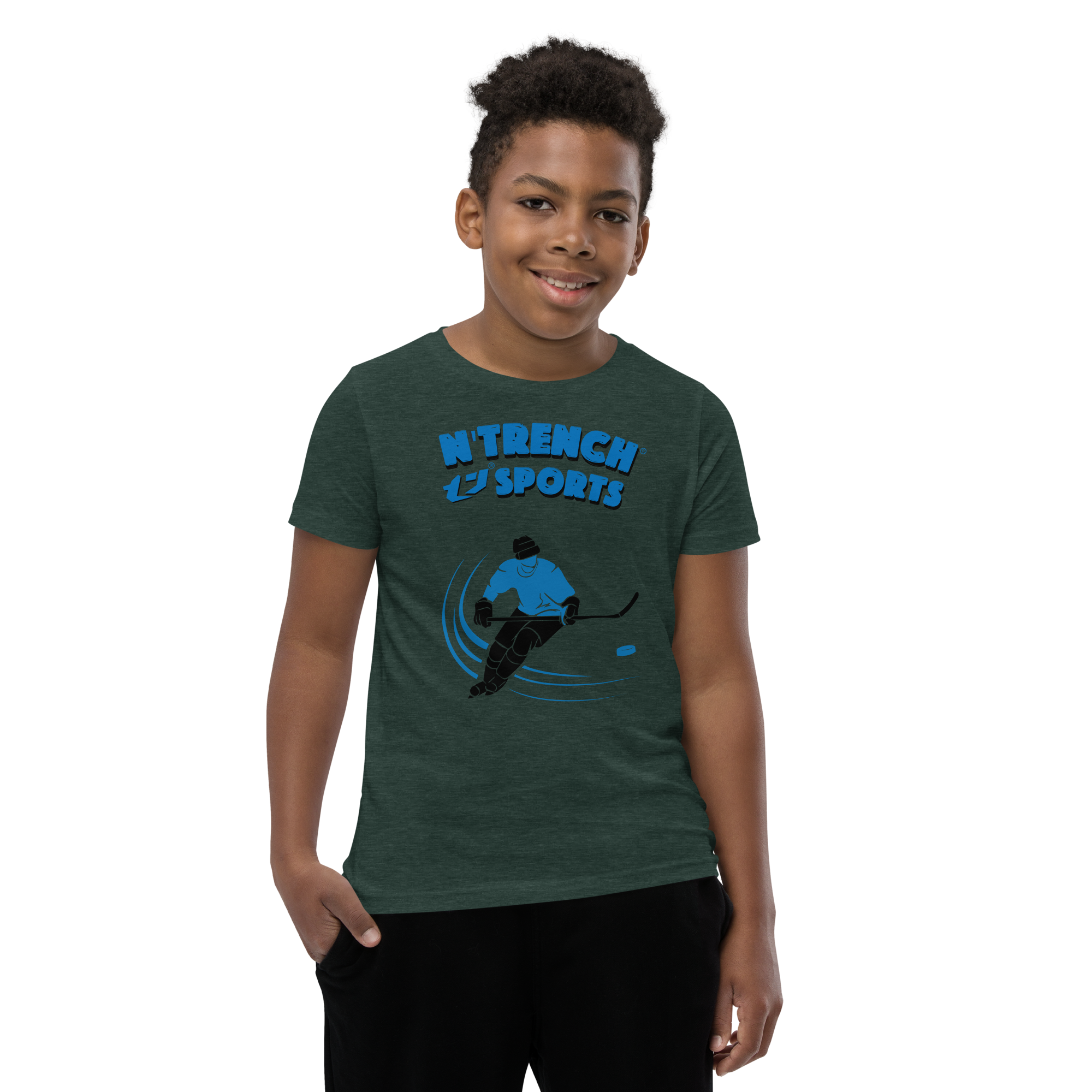 N'Trench Boys Hockey Youth Short Sleeve T-Shirt