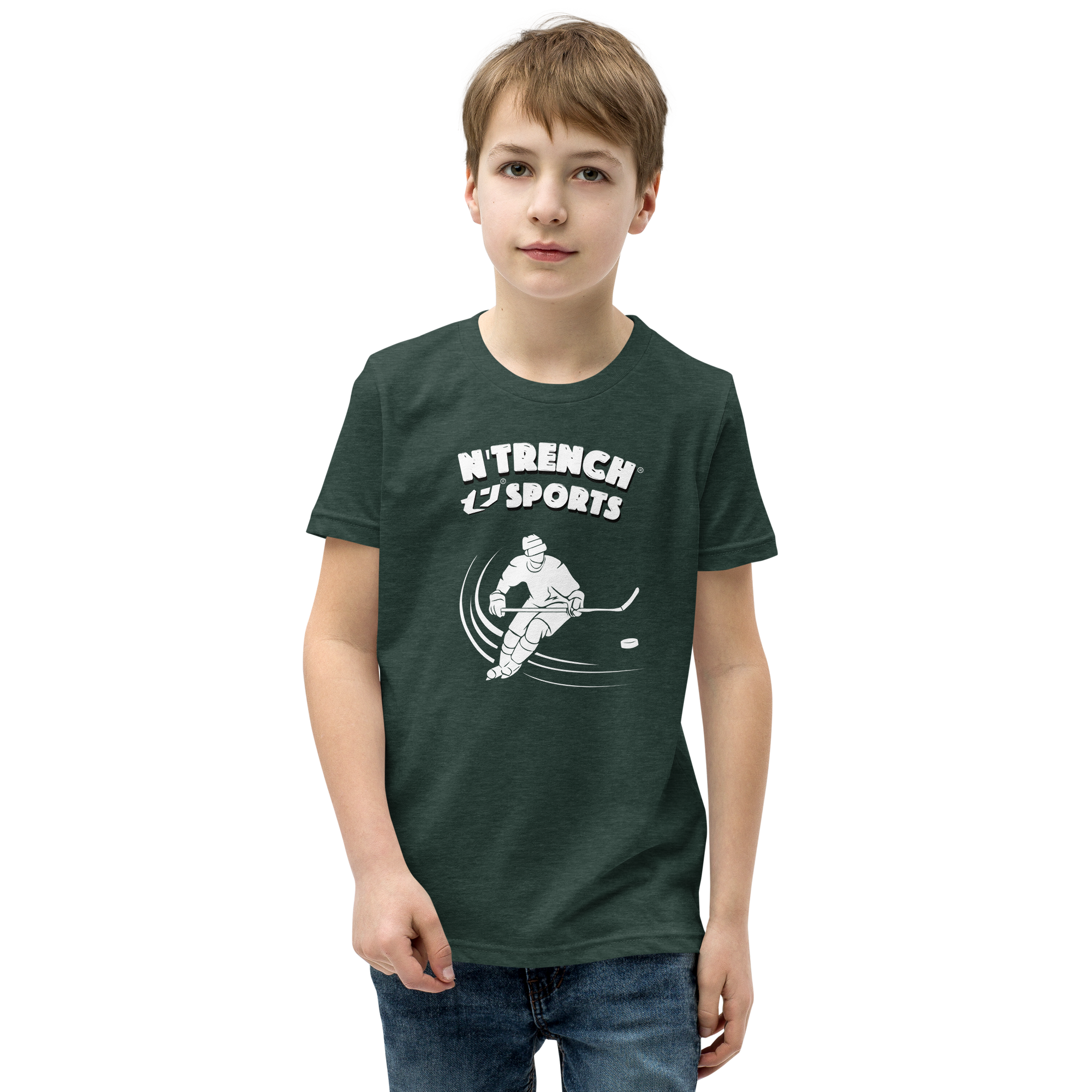 N'Trench Boys Hockey Youth Short Sleeve T-Shirt
