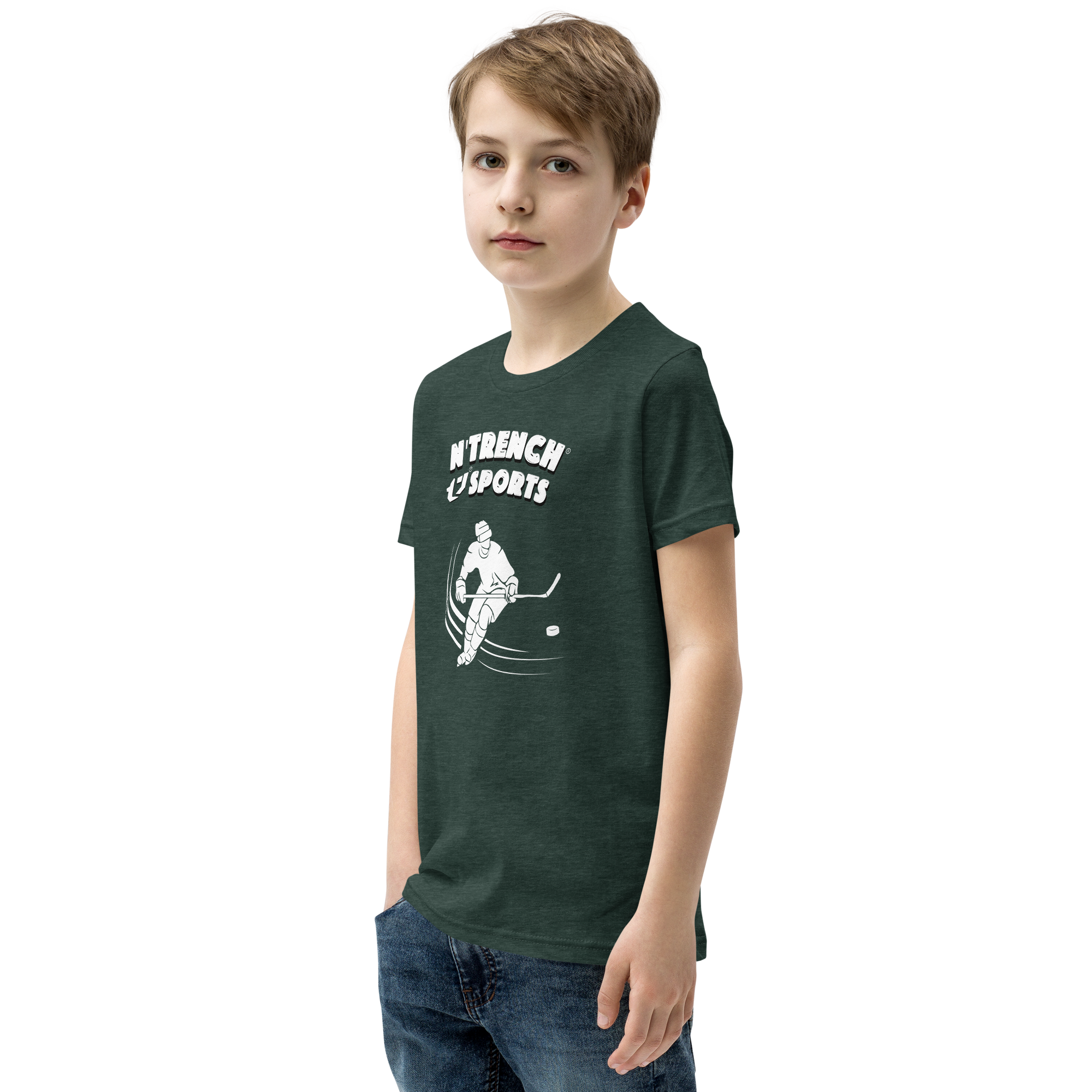 N'Trench Boys Hockey Youth Short Sleeve T-Shirt