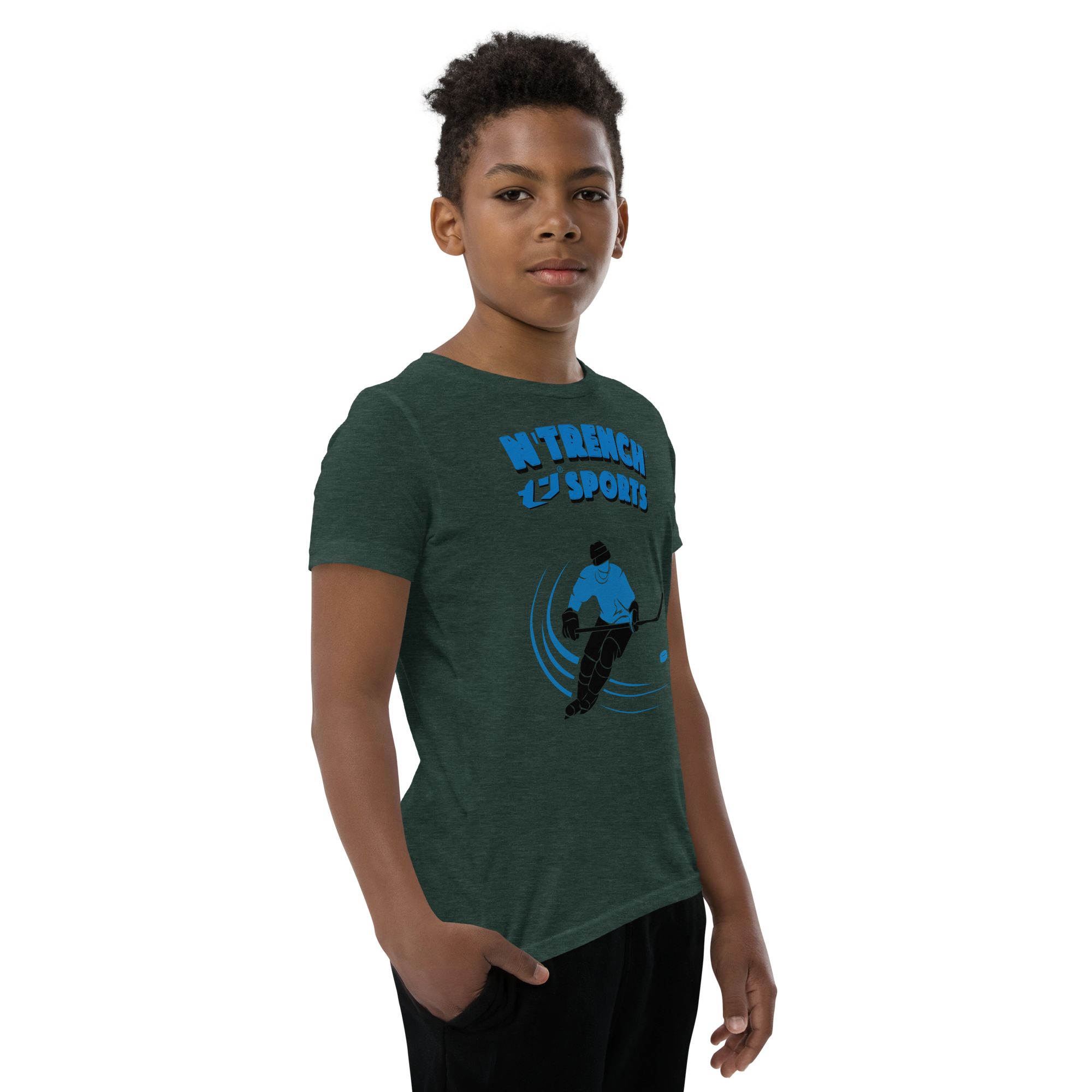 N'Trench Boys Hockey Youth Short Sleeve T-Shirt