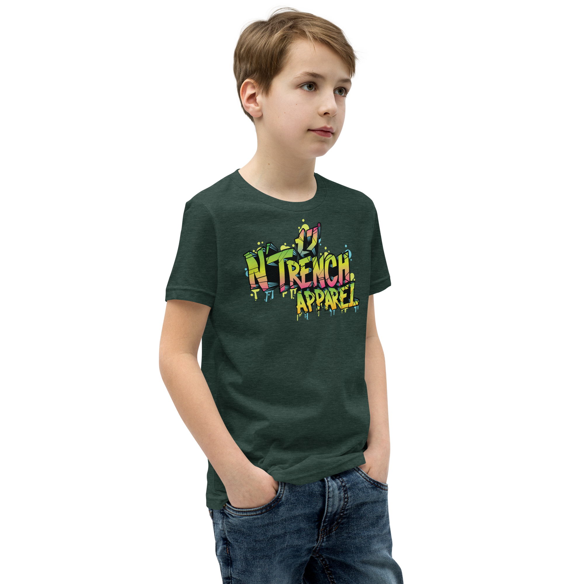 N'Trench Apparel Graffiti Youth Short Sleeve T-Shirt