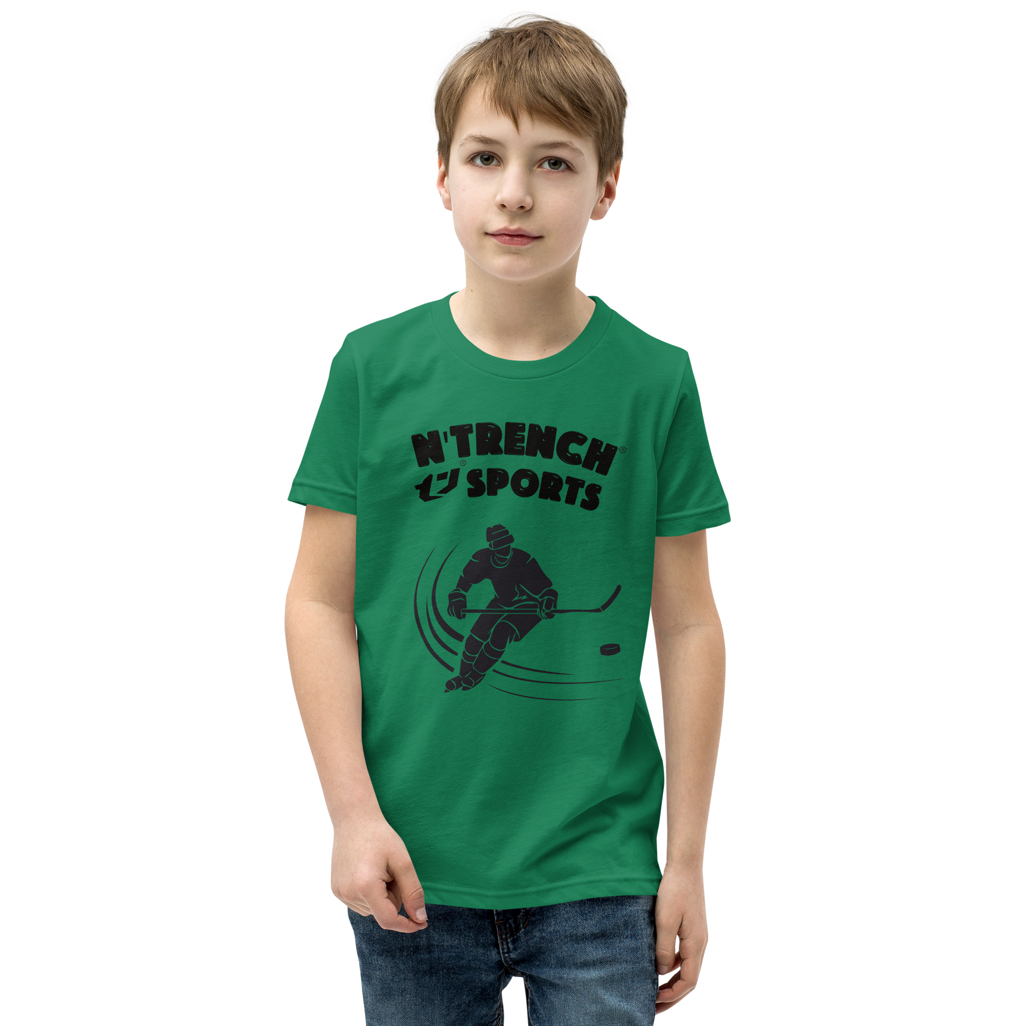 N'Trench Boys Hockey Youth Short Sleeve T-Shirt