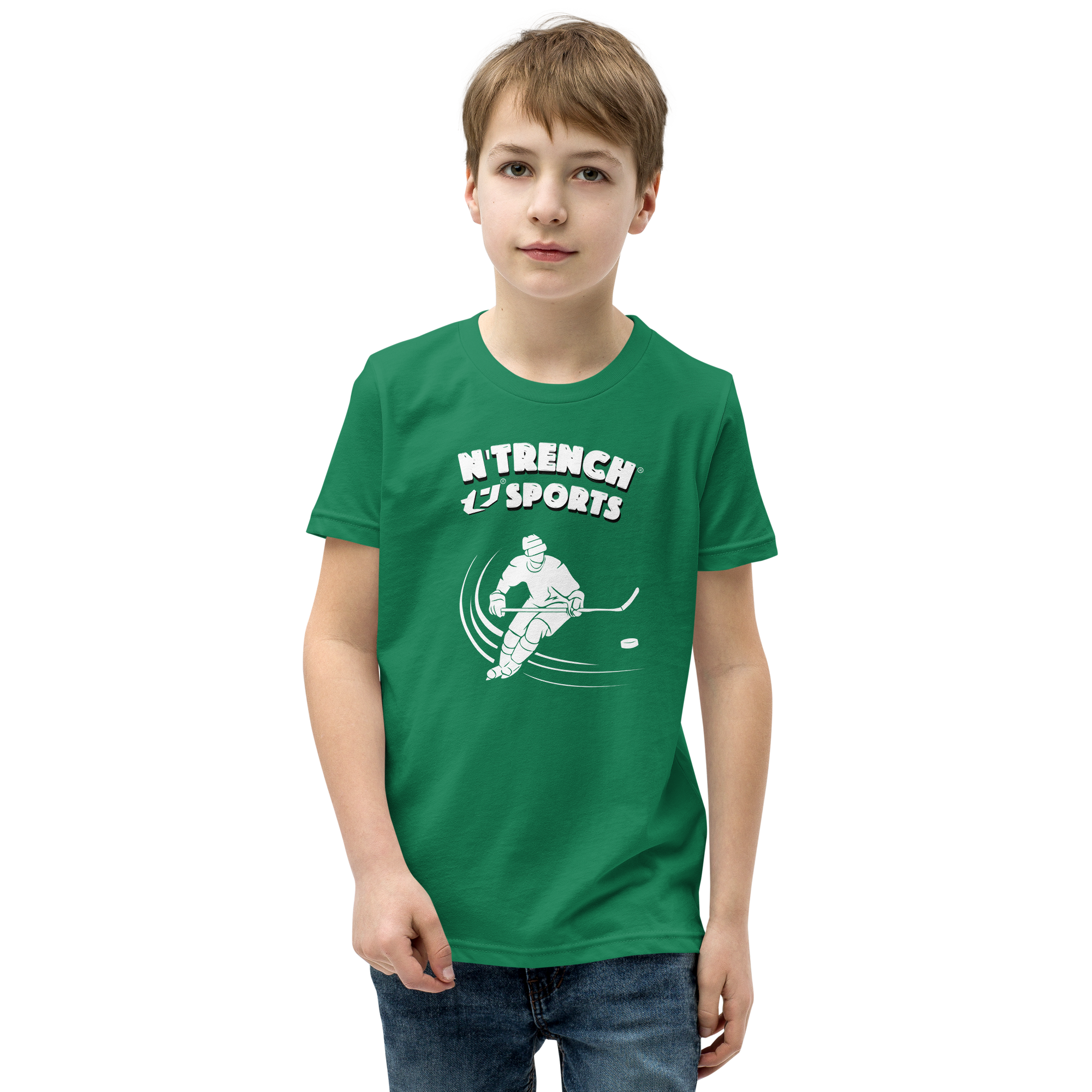 N'Trench Boys Hockey Youth Short Sleeve T-Shirt