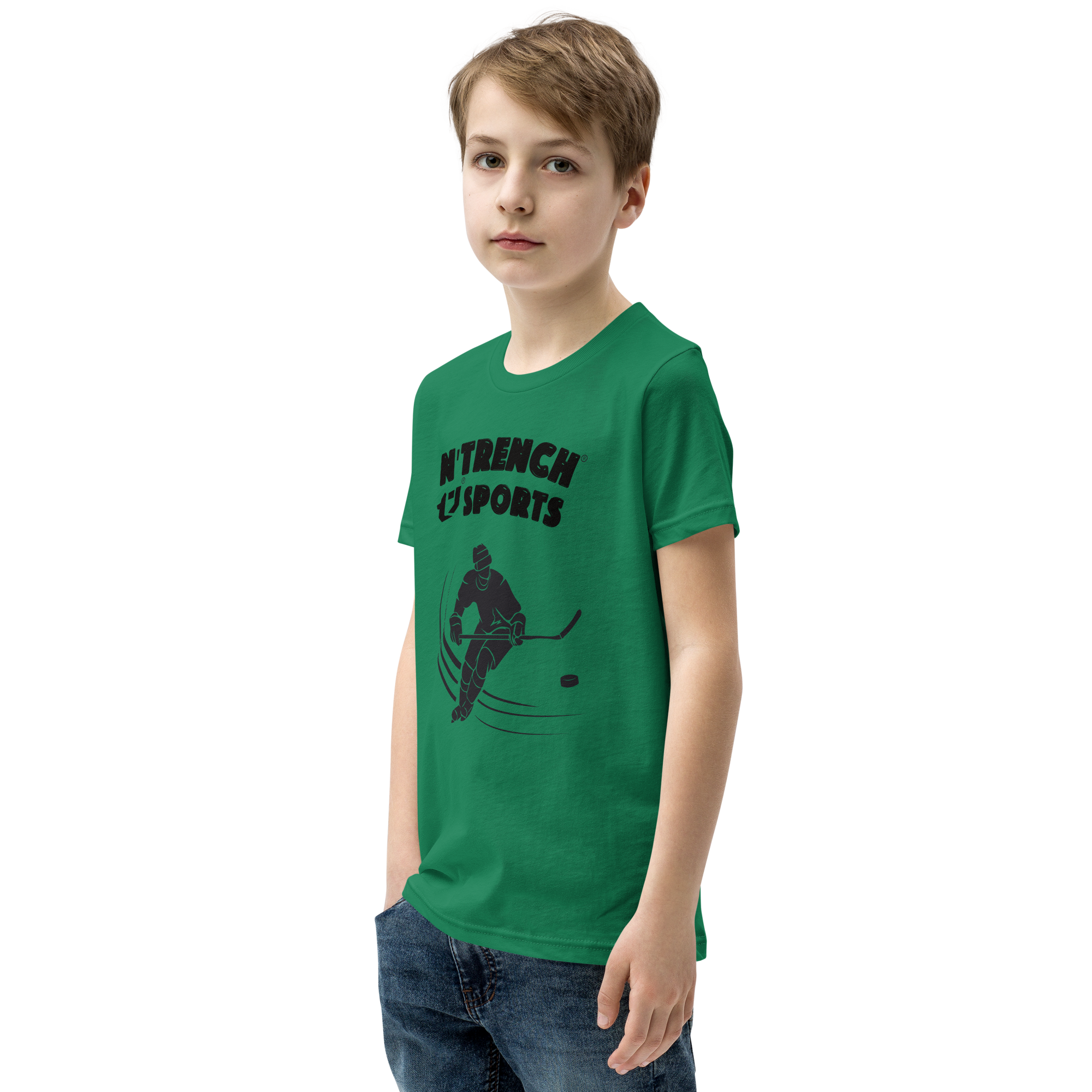 N'Trench Boys Hockey Youth Short Sleeve T-Shirt