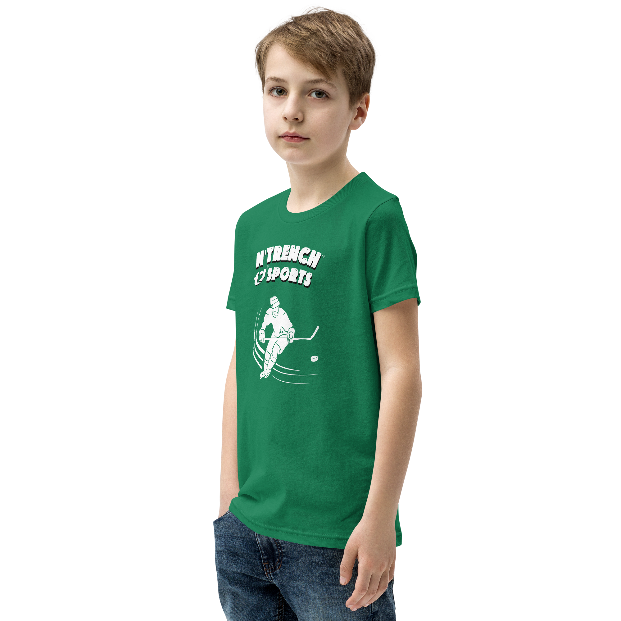 N'Trench Boys Hockey Youth Short Sleeve T-Shirt