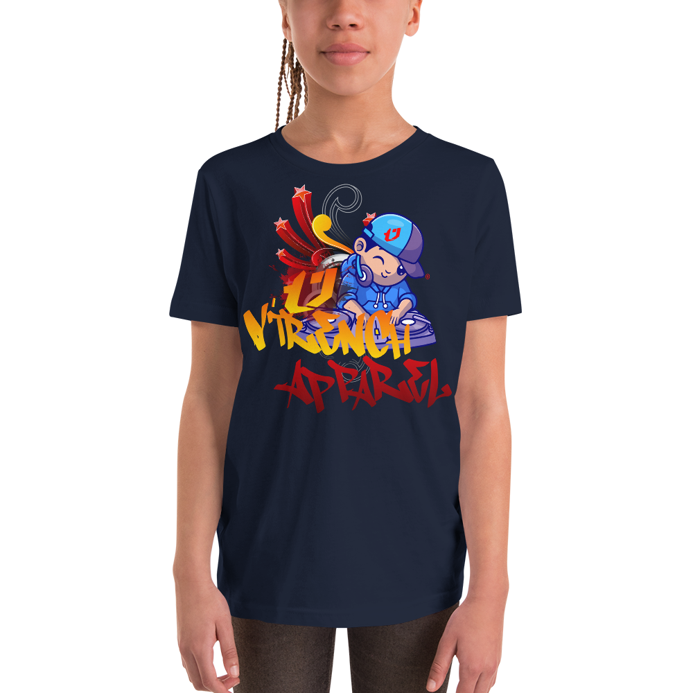 KIds And Youth DJ Design Short Sleeve T-Shirt