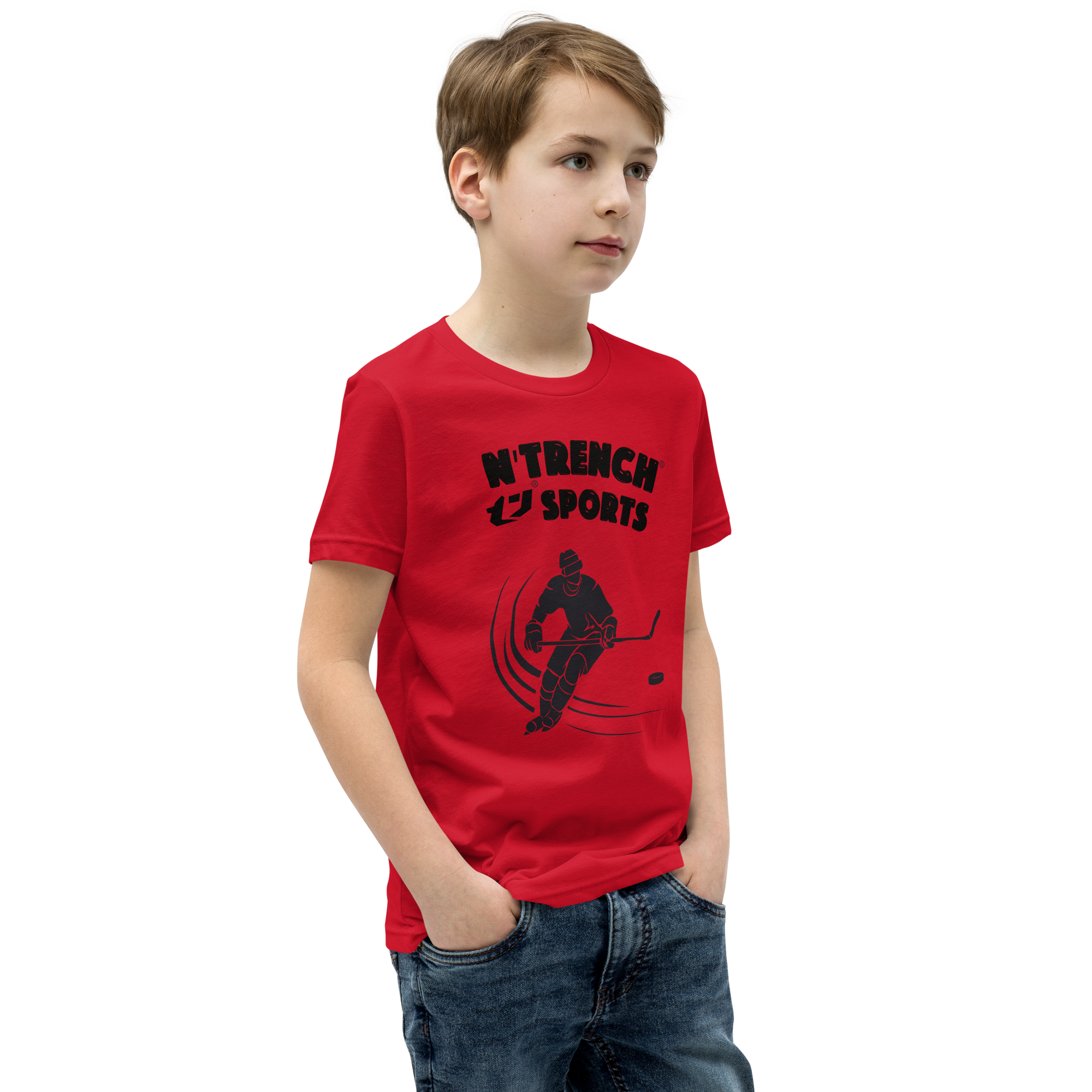 N'Trench Boys Hockey Youth Short Sleeve T-Shirt