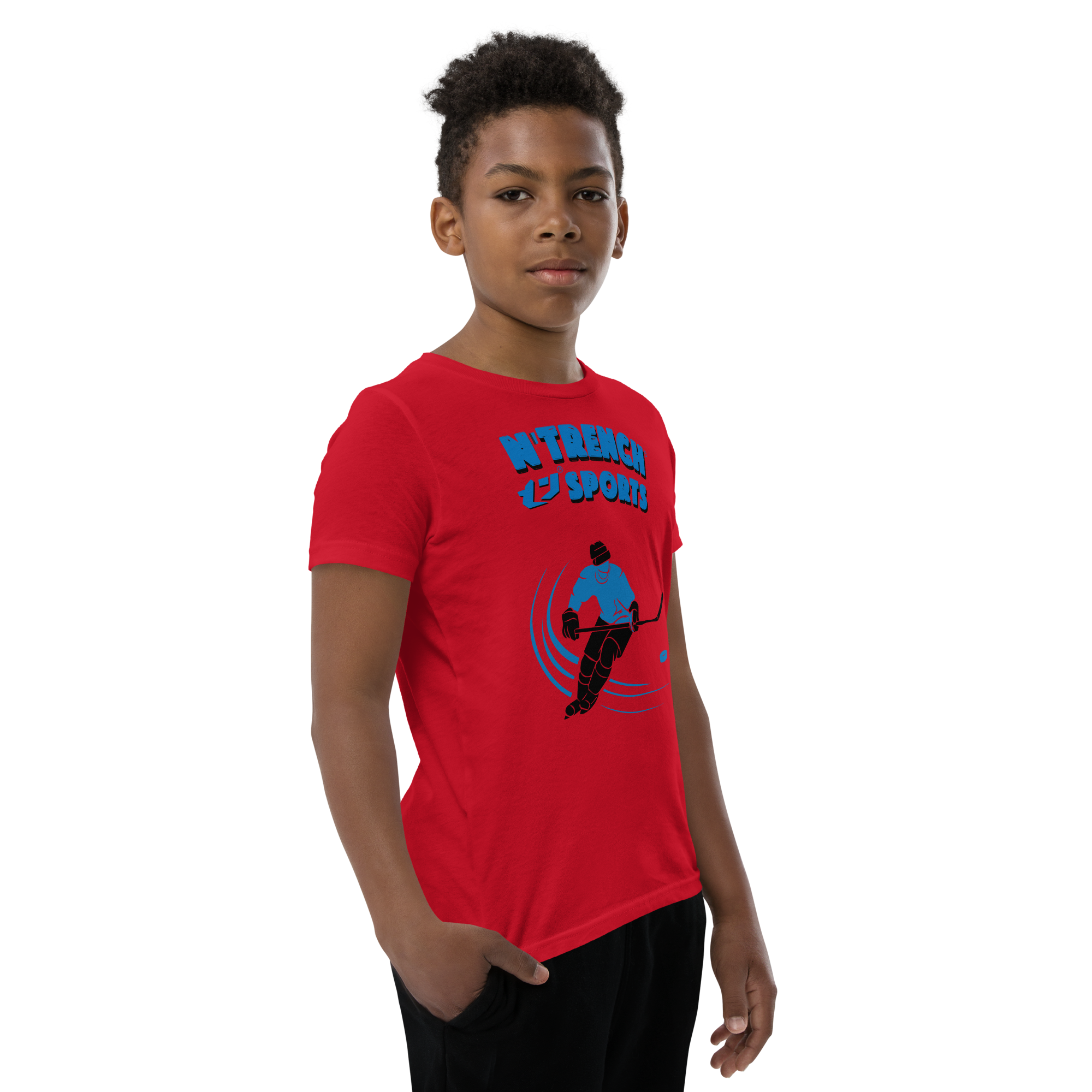 N'Trench Boys Hockey Youth Short Sleeve T-Shirt