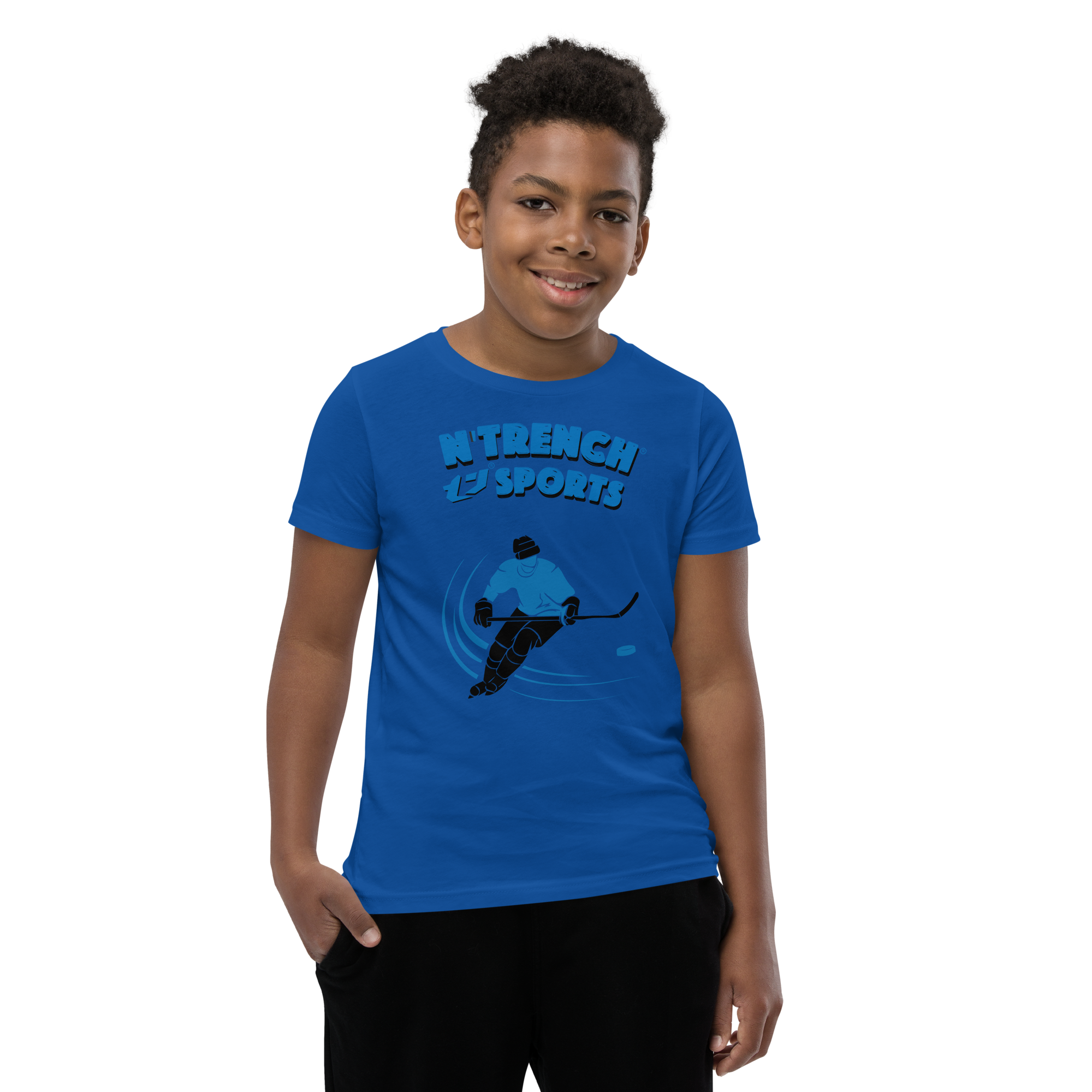 N'Trench Boys Hockey Youth Short Sleeve T-Shirt