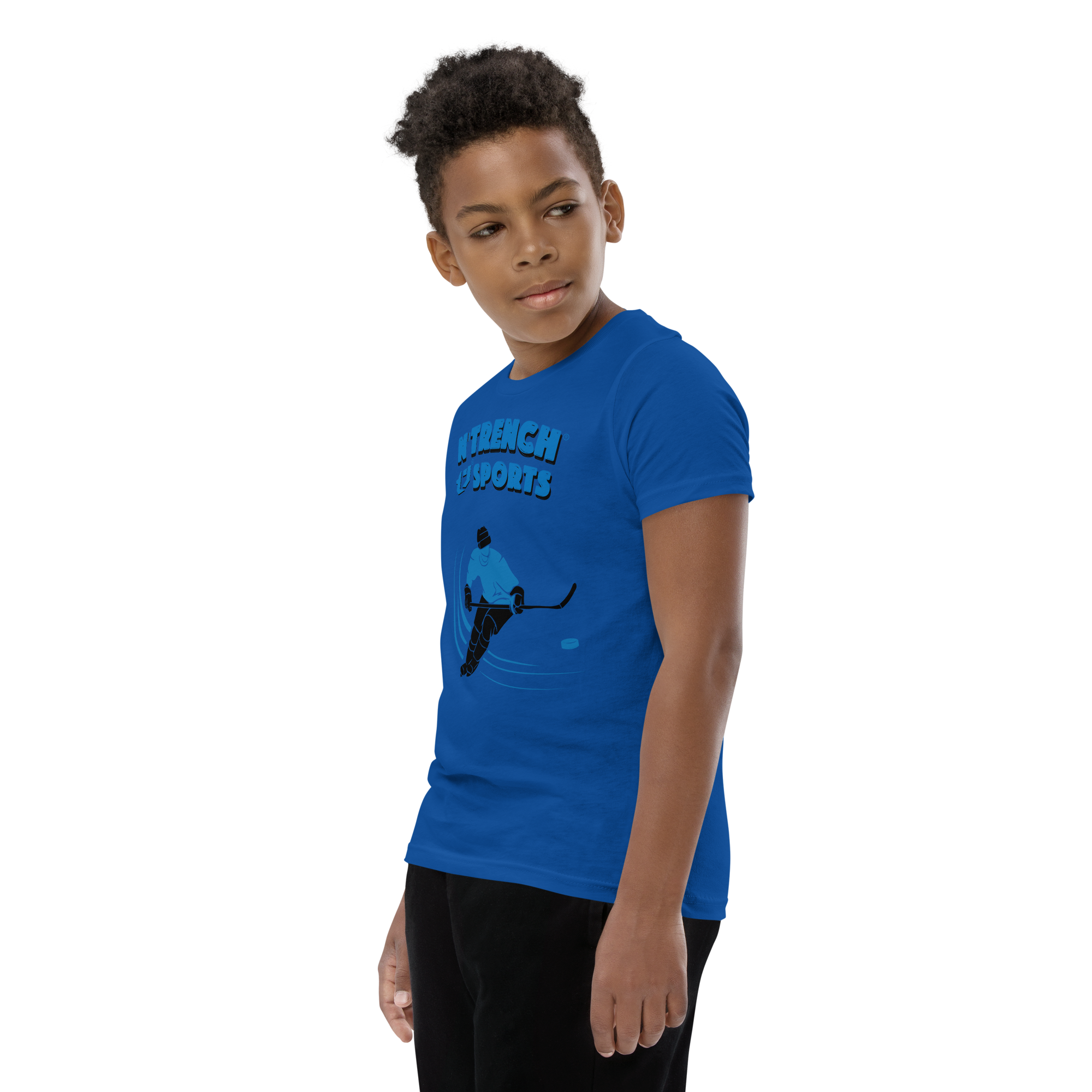 N'Trench Boys Hockey Youth Short Sleeve T-Shirt