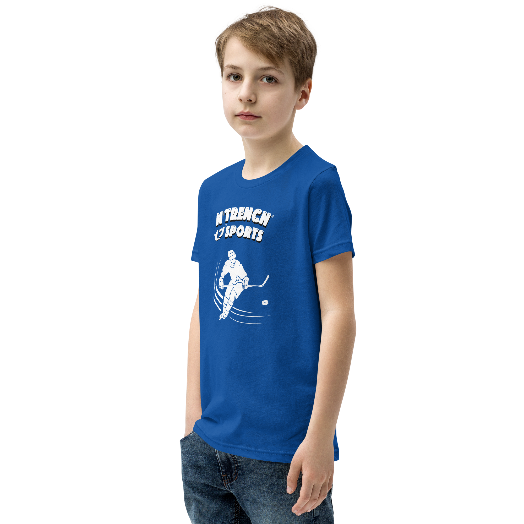 N'Trench Boys Hockey Youth Short Sleeve T-Shirt