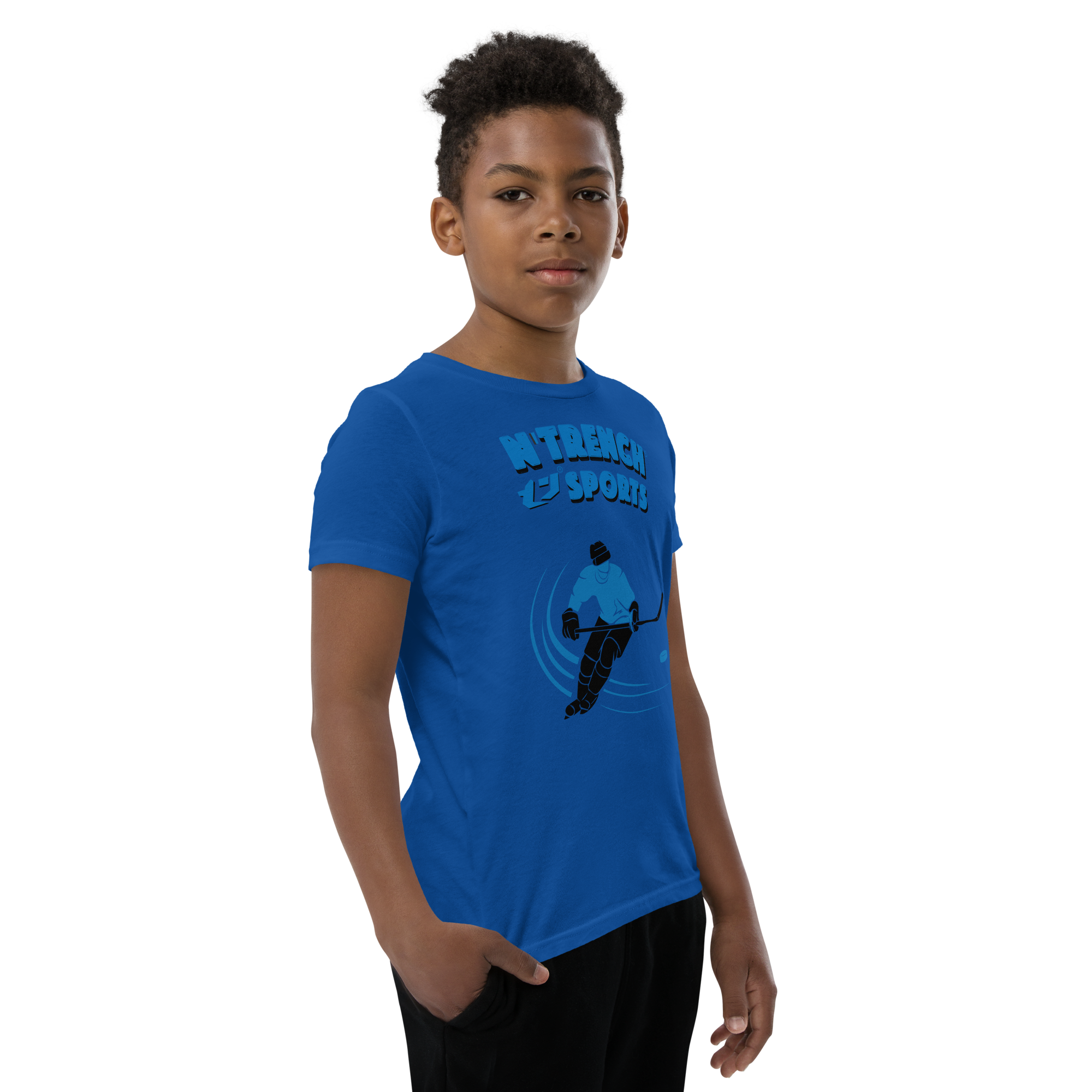 N'Trench Boys Hockey Youth Short Sleeve T-Shirt