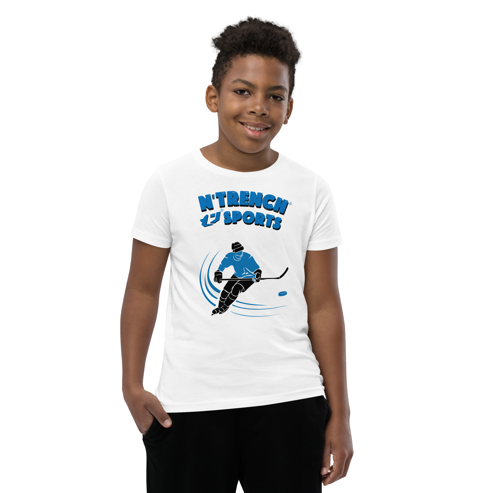 N'Trench Boys Hockey Youth Short Sleeve T-Shirt