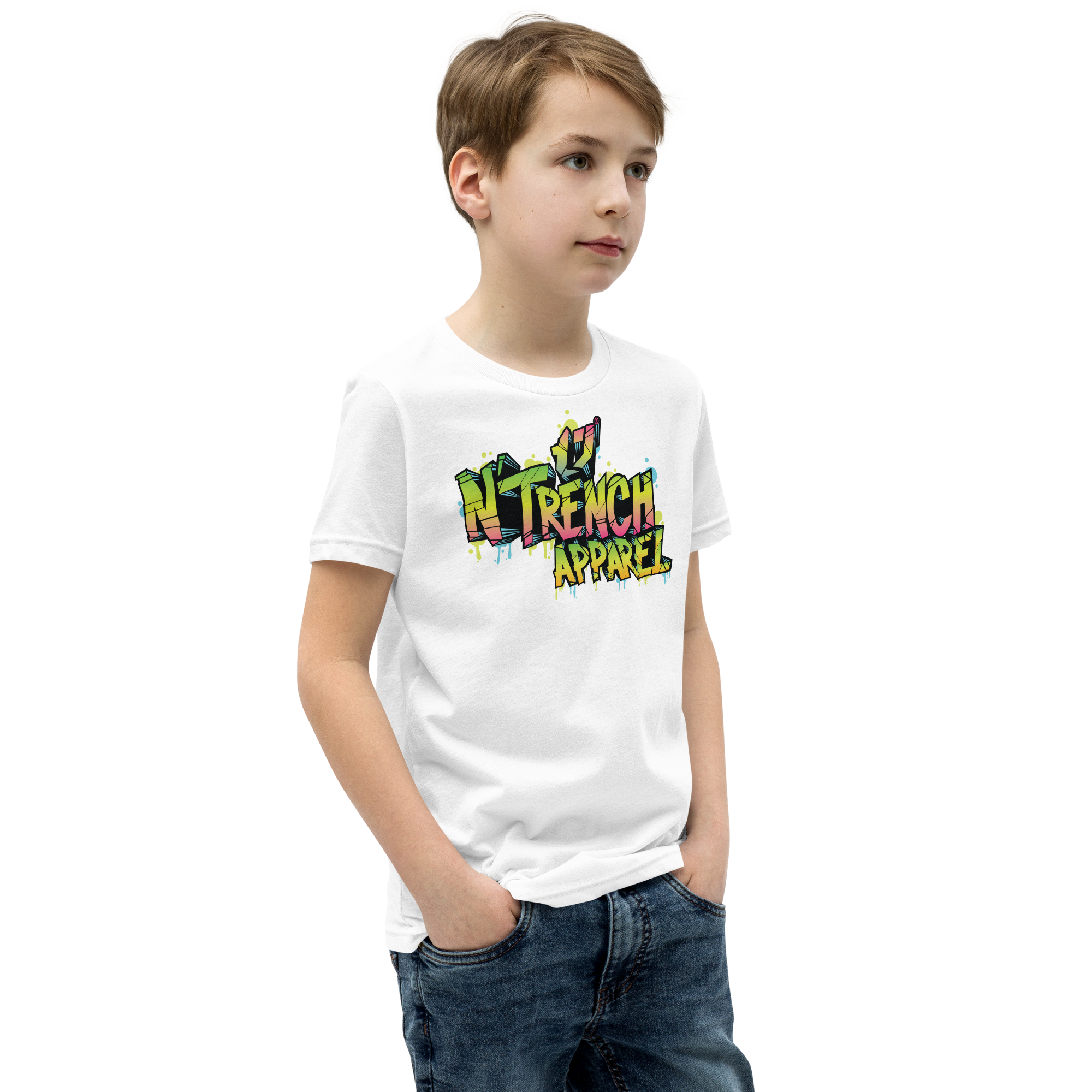 N'Trench Apparel Graffiti Youth Short Sleeve T-Shirt
