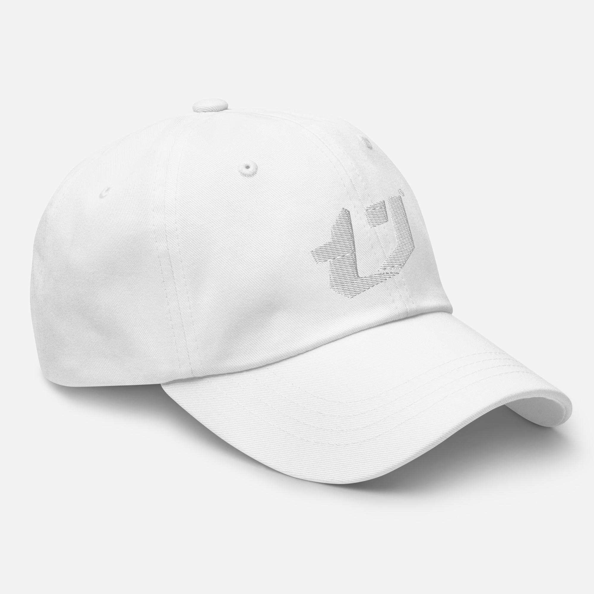 N'Trench Apparel Silver Logo Embroidery Dad hat