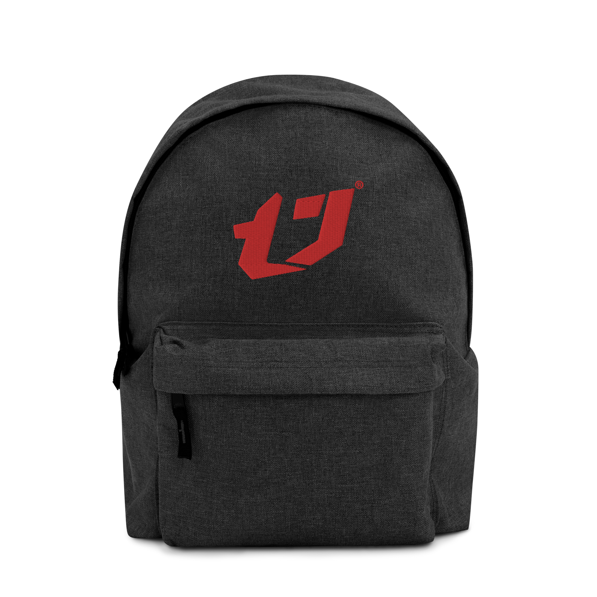 N'Trench Apparel Red Logo Embroidered Backpack