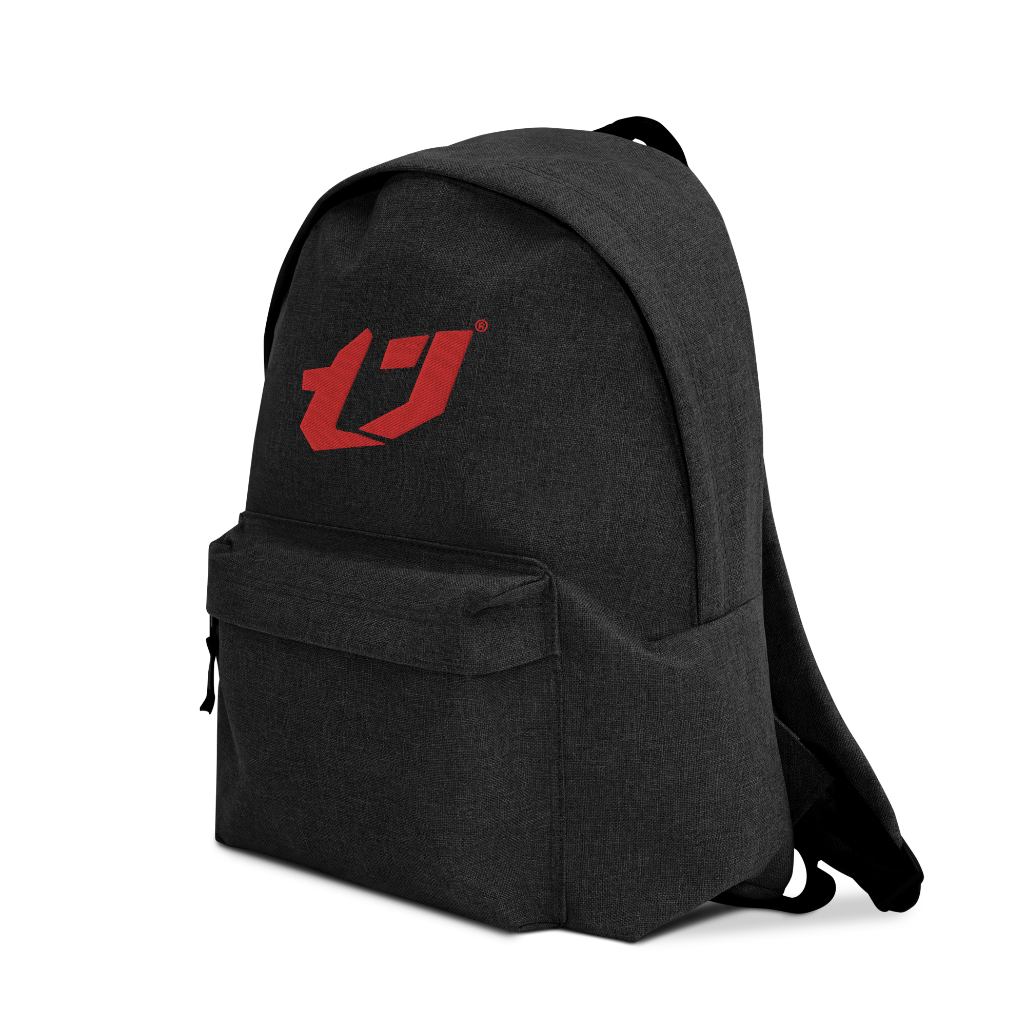 N'Trench Apparel Red Logo Embroidered Backpack