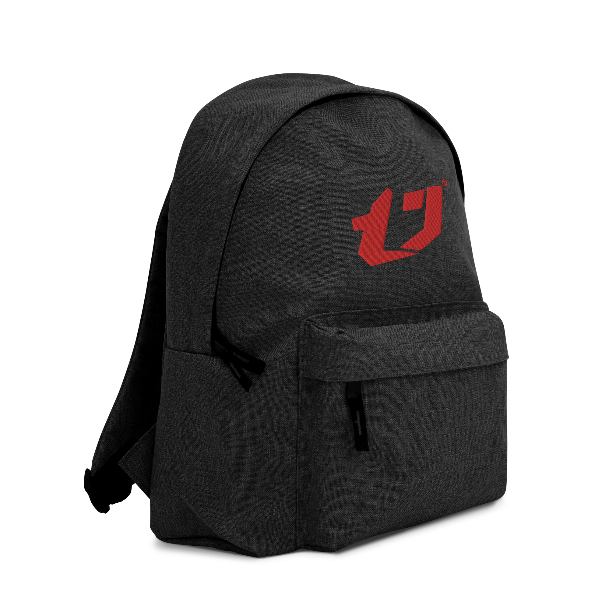 N'Trench Apparel Red Logo Embroidered Backpack