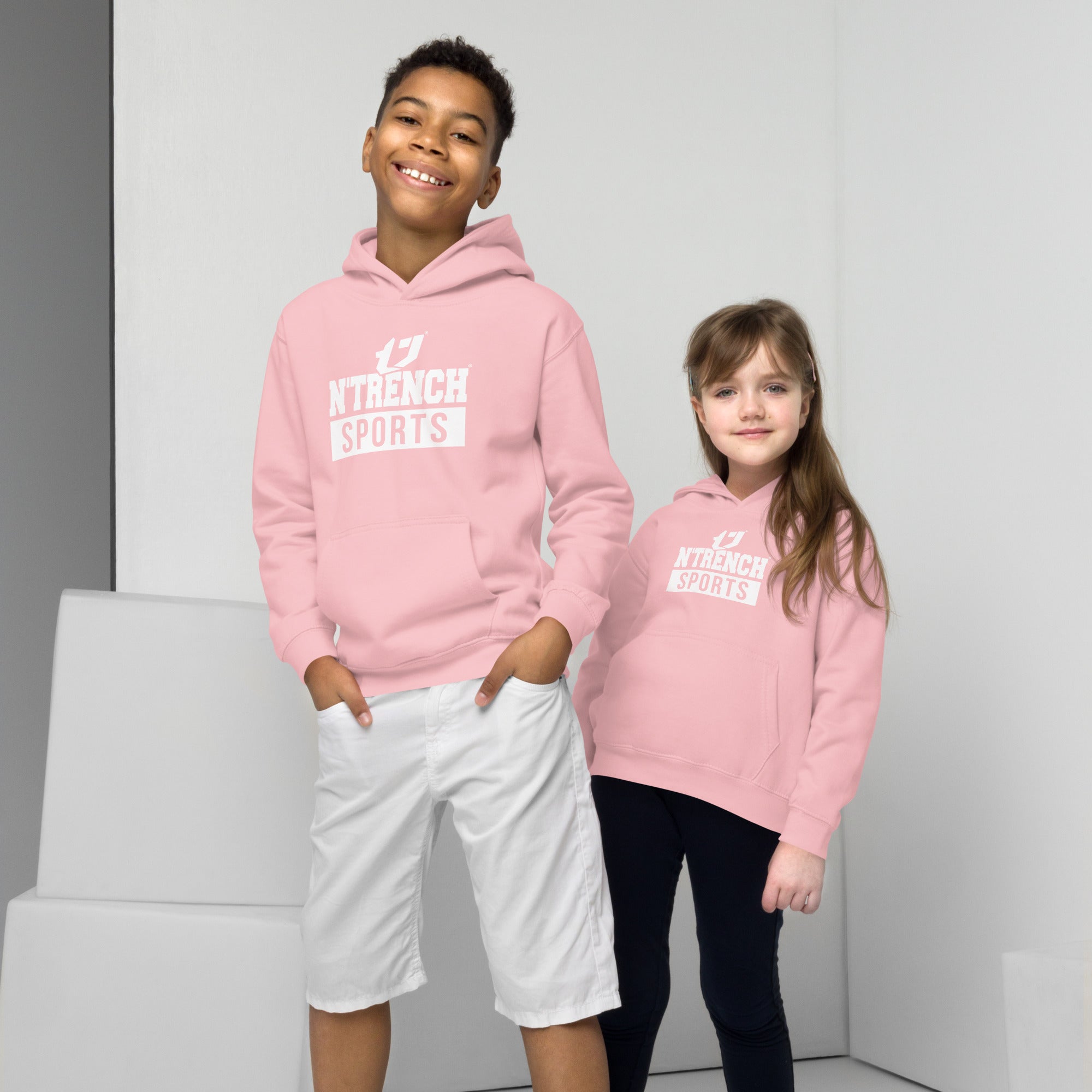 N'Trench (White Font) Kids Hoodie