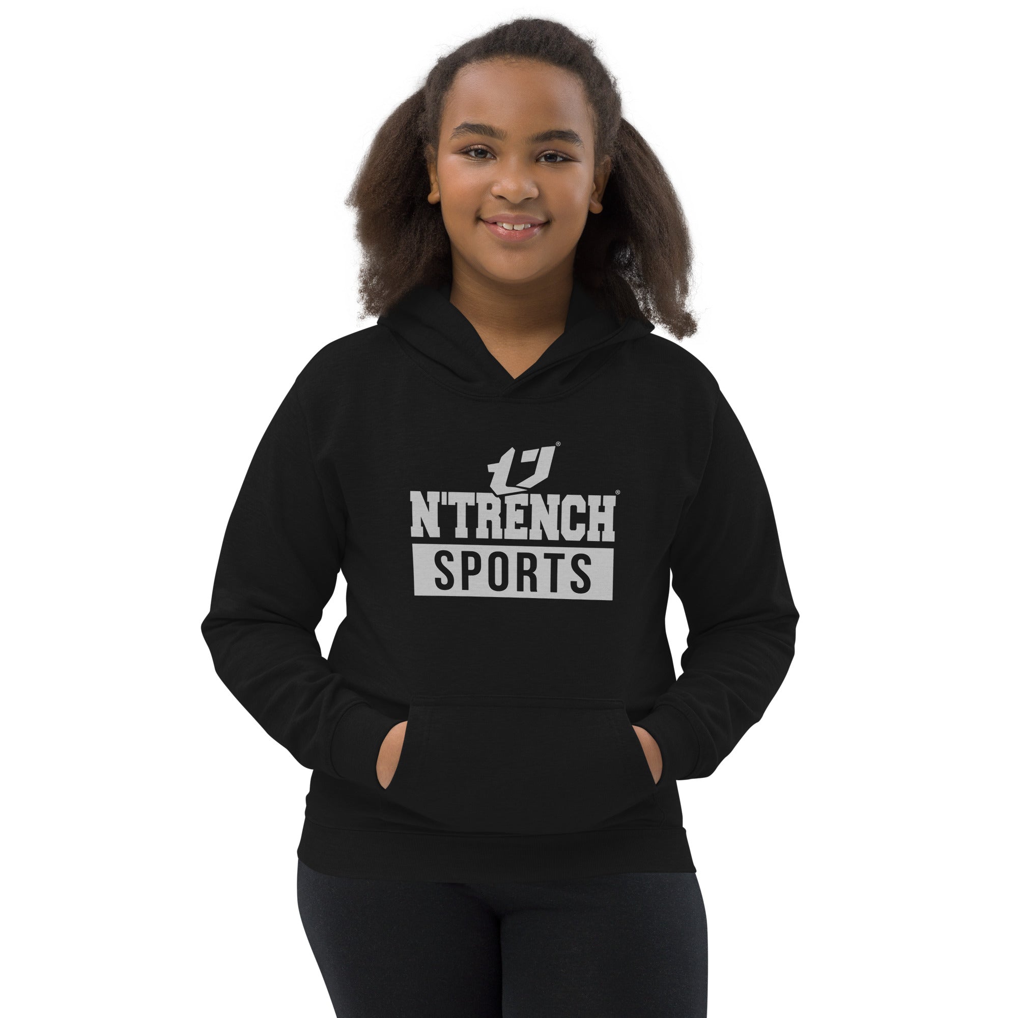 N'Trench (Silver Font) Kids Hoodie