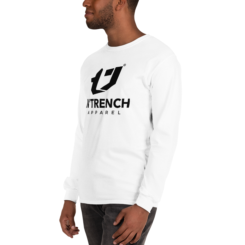 N'Trench Apparel Black Lettering Men/Guys long sleeve tee