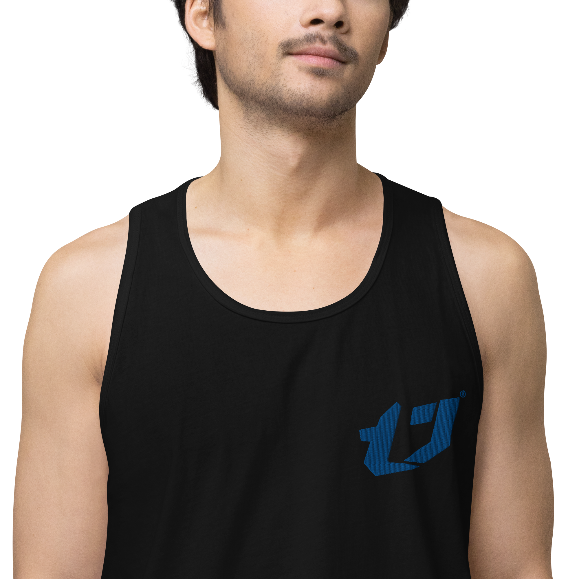 N'Trench Apparel Blue Logo Men/Guys premium tank top