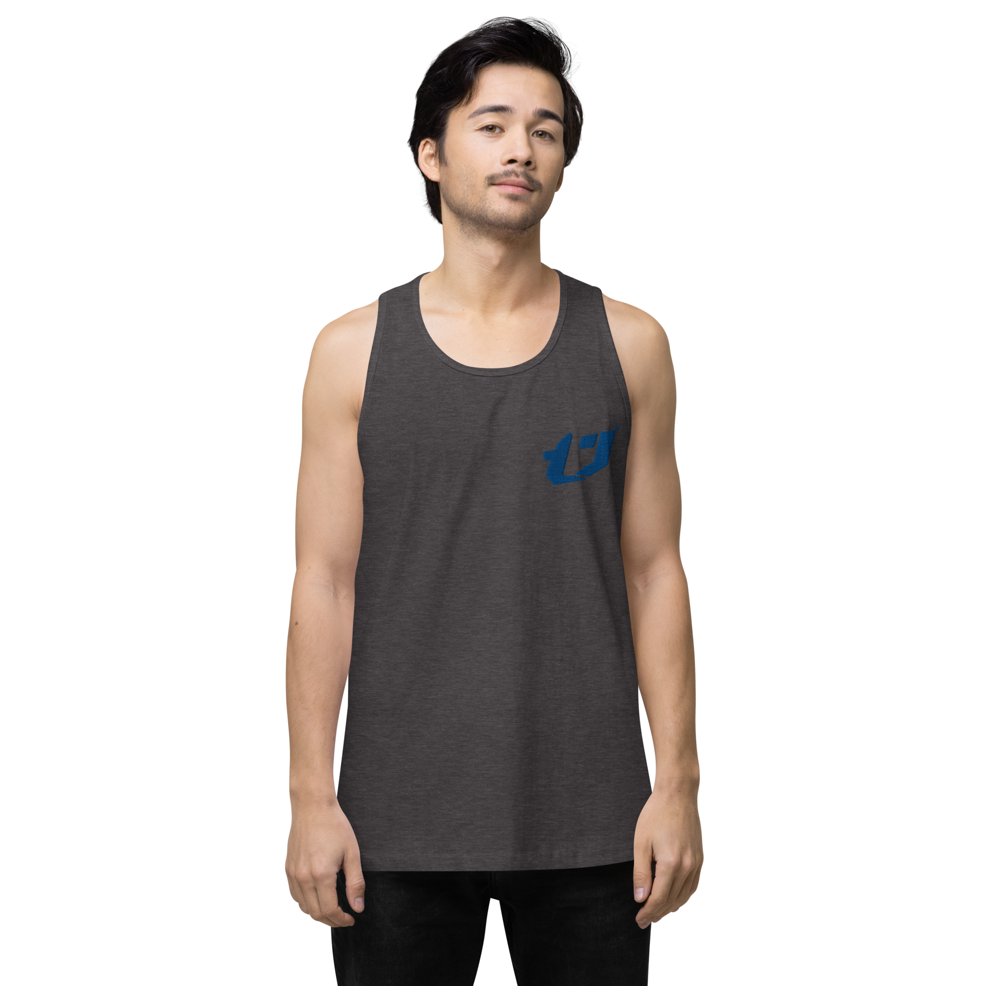 N'Trench Apparel Blue Logo Men/Guys premium tank top