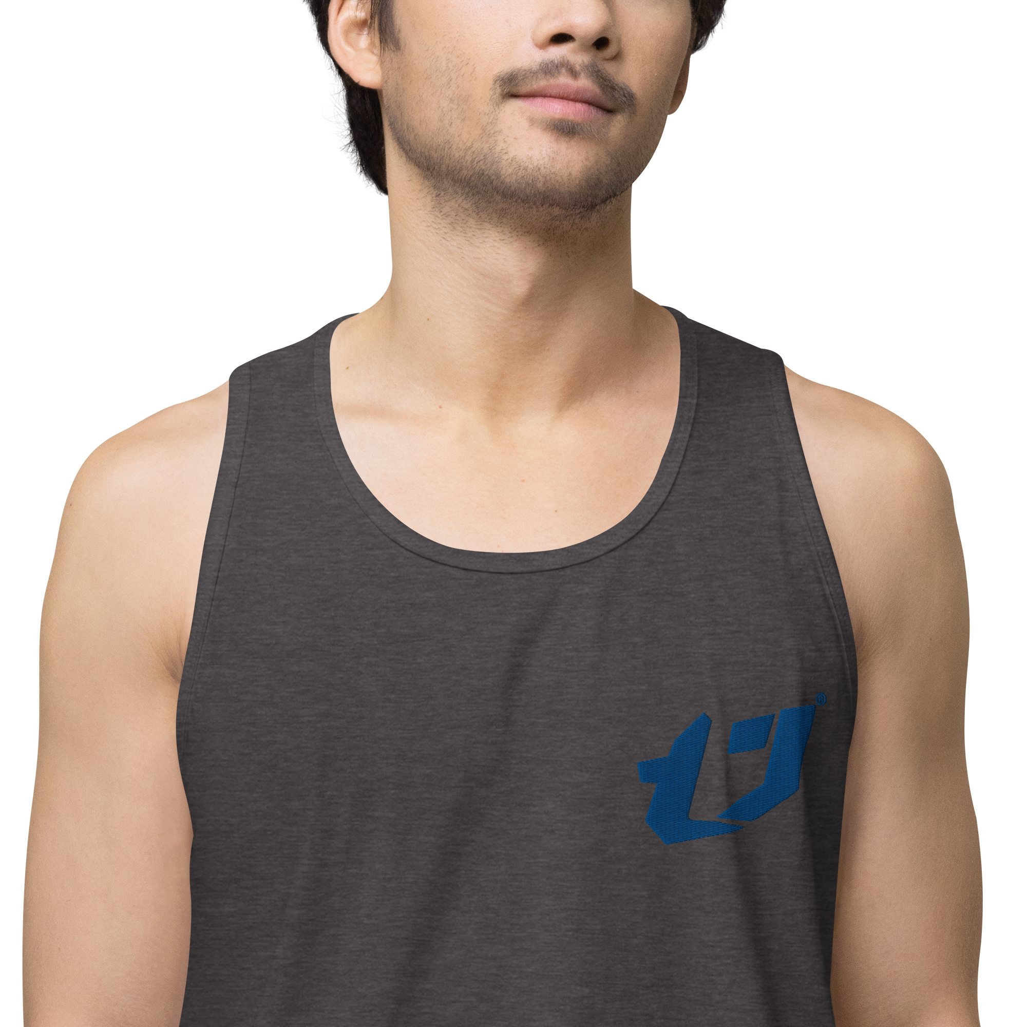 N'Trench Apparel Blue Logo Men/Guys premium tank top