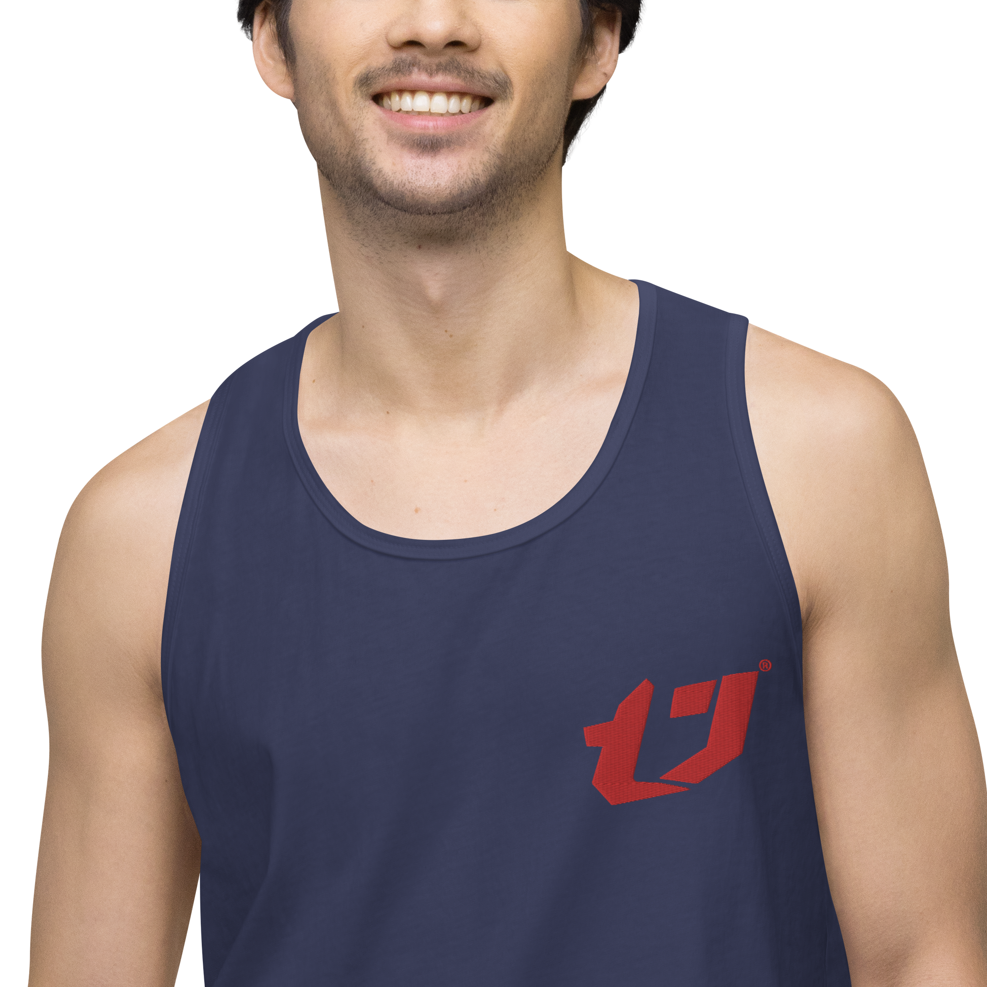 N'Trench Apparel Red Logo Men/Guys premium tank top