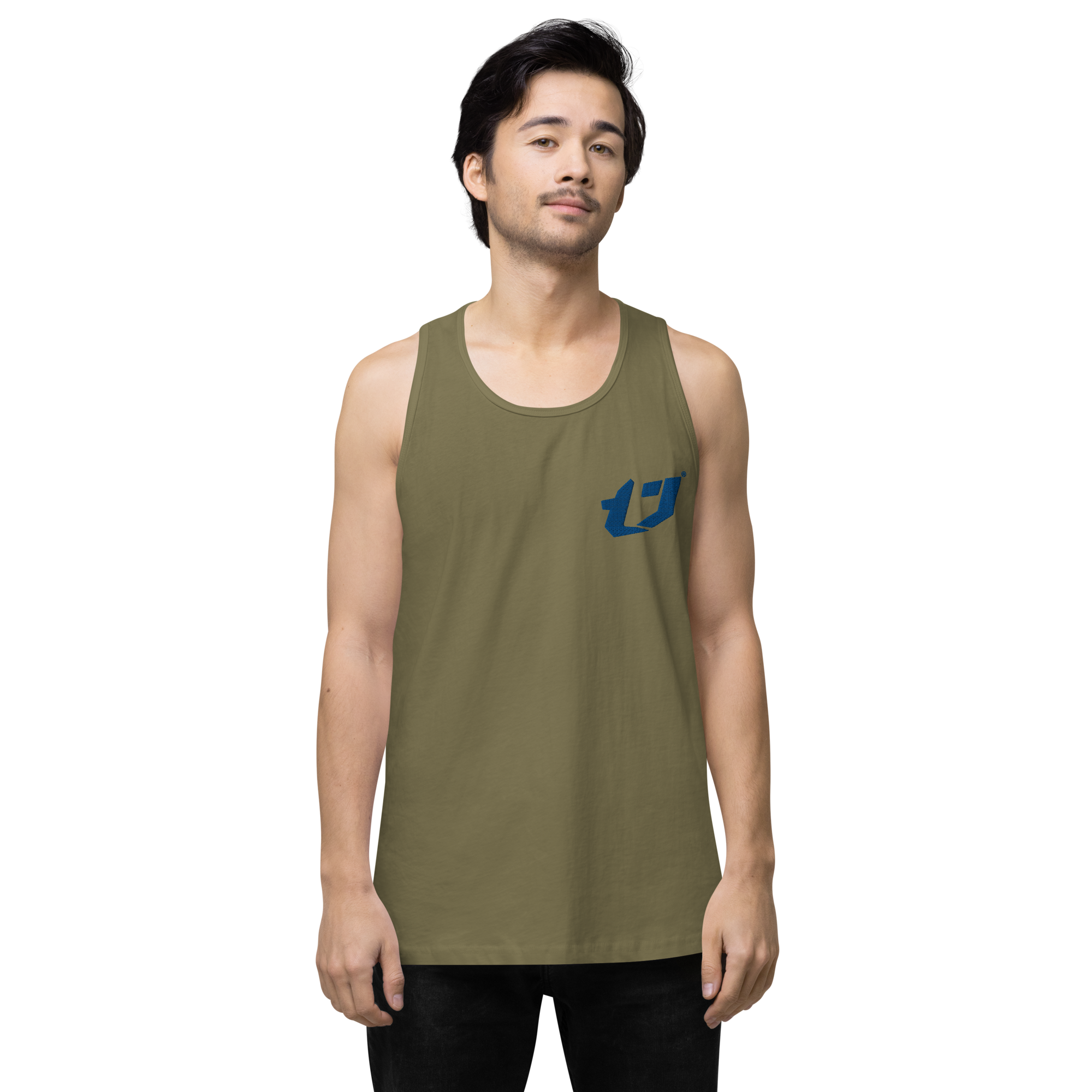 N'Trench Apparel Blue Logo Men/Guys premium tank top