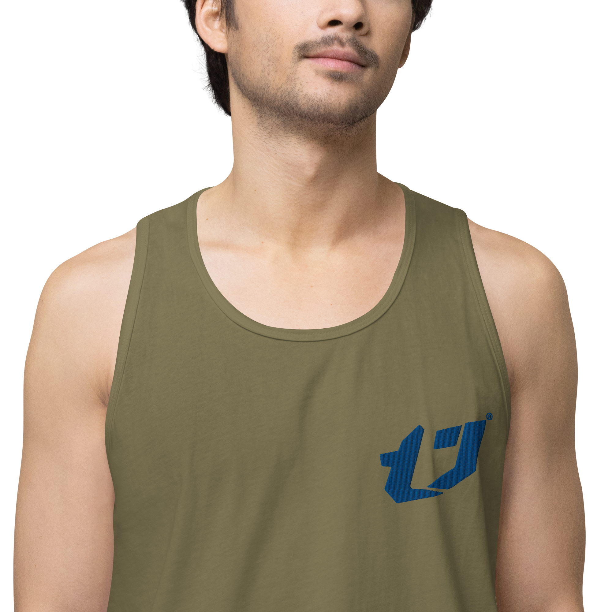 N'Trench Apparel Blue Logo Men/Guys premium tank top