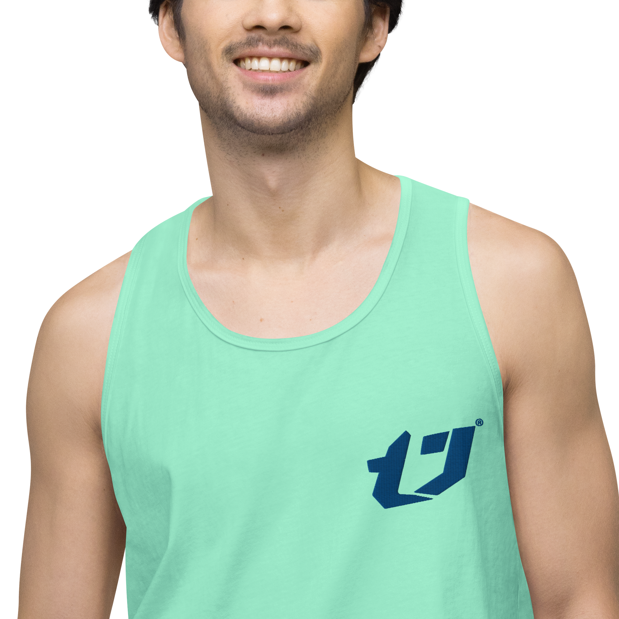 N'Trench Apparel Blue Logo Men/Guys premium tank top