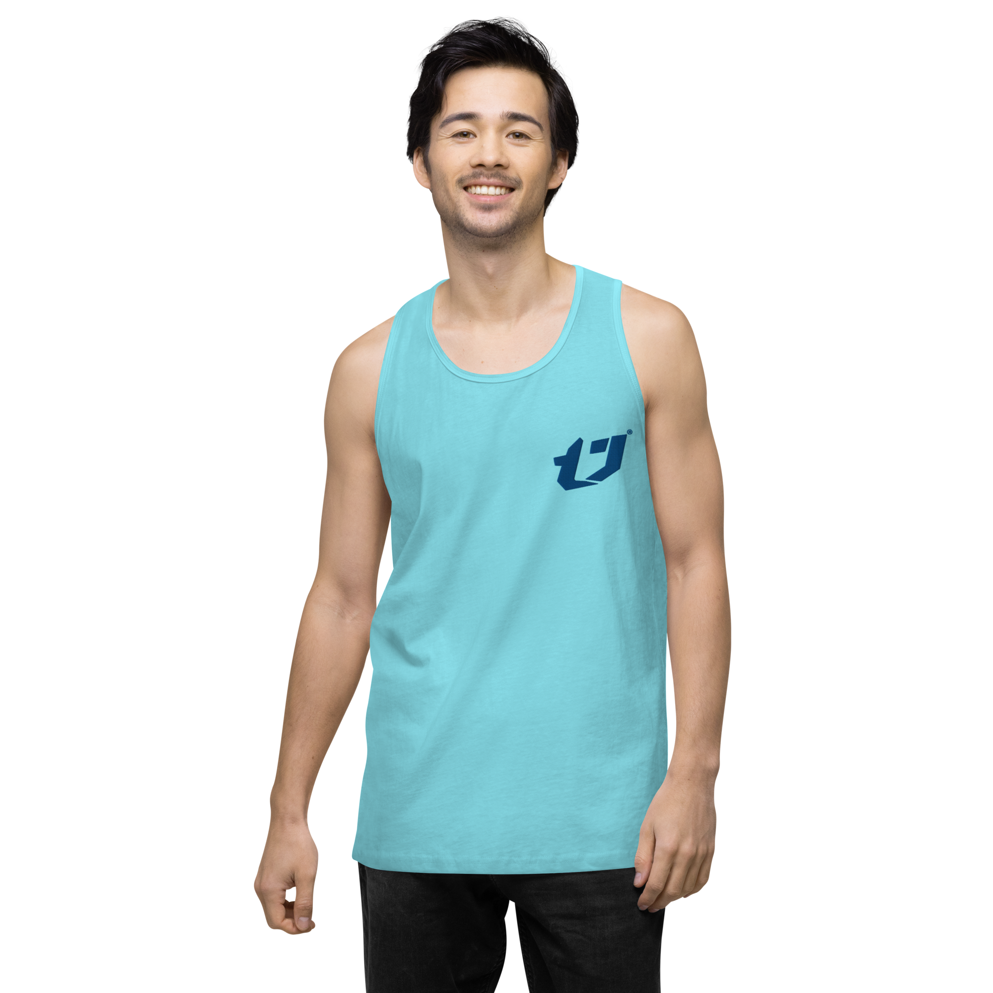 N'Trench Apparel Blue Logo Men/Guys premium tank top