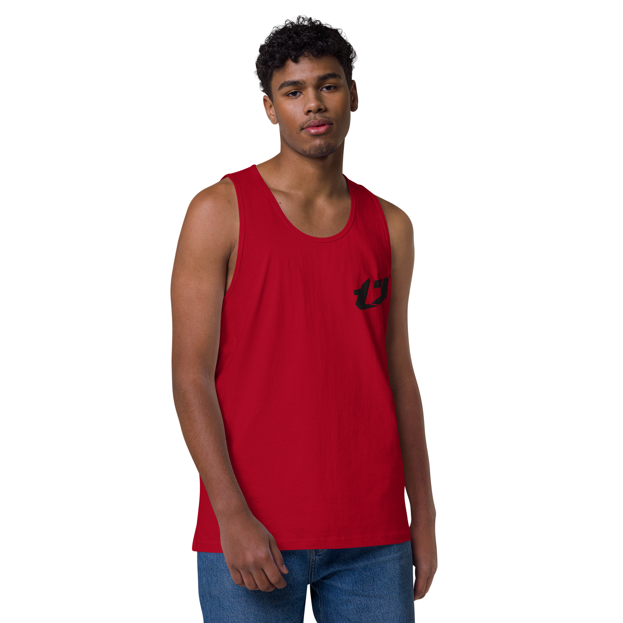 N'Trench Apparel Black Logo Men/Guys premium tank top