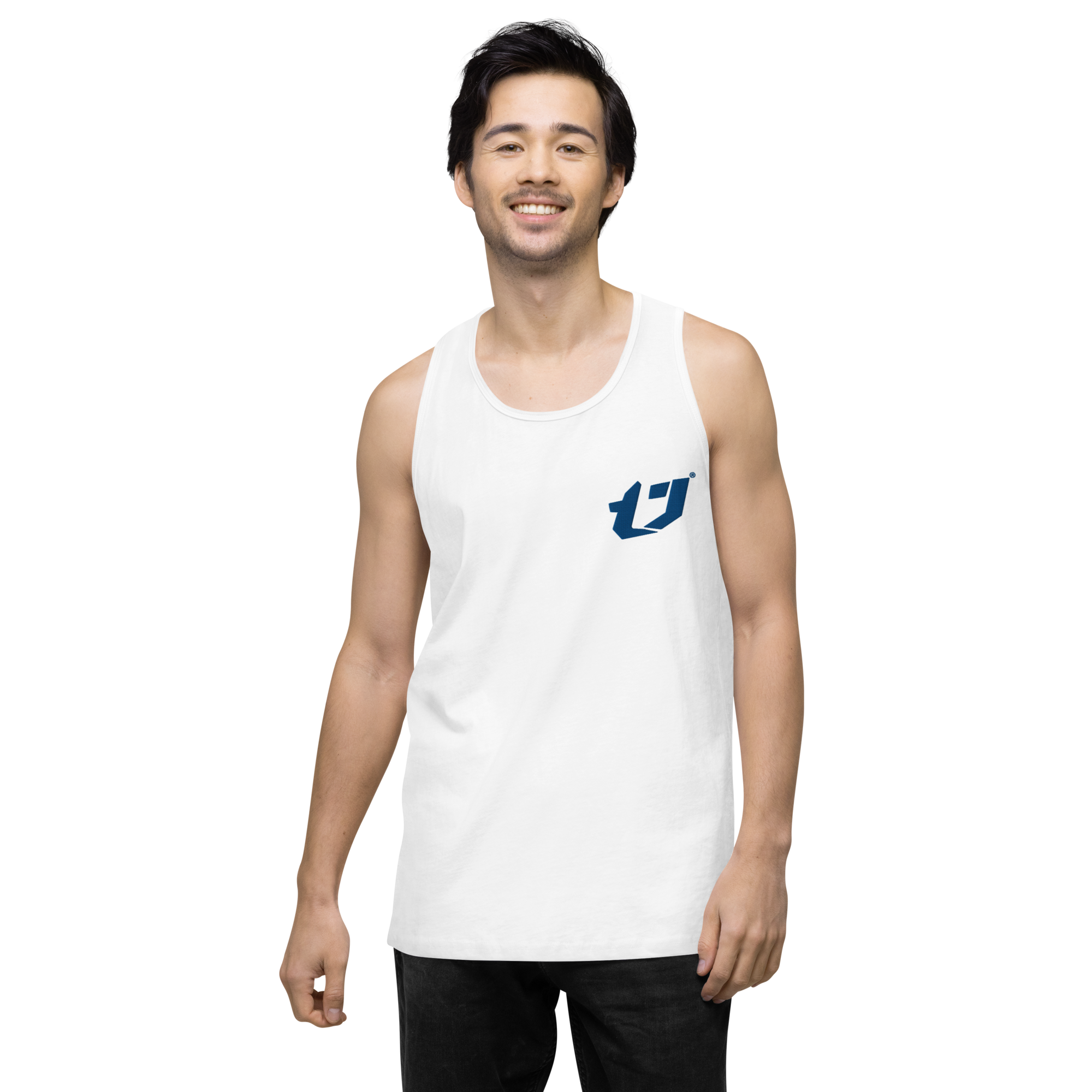 N'Trench Apparel Blue Logo Men/Guys premium tank top