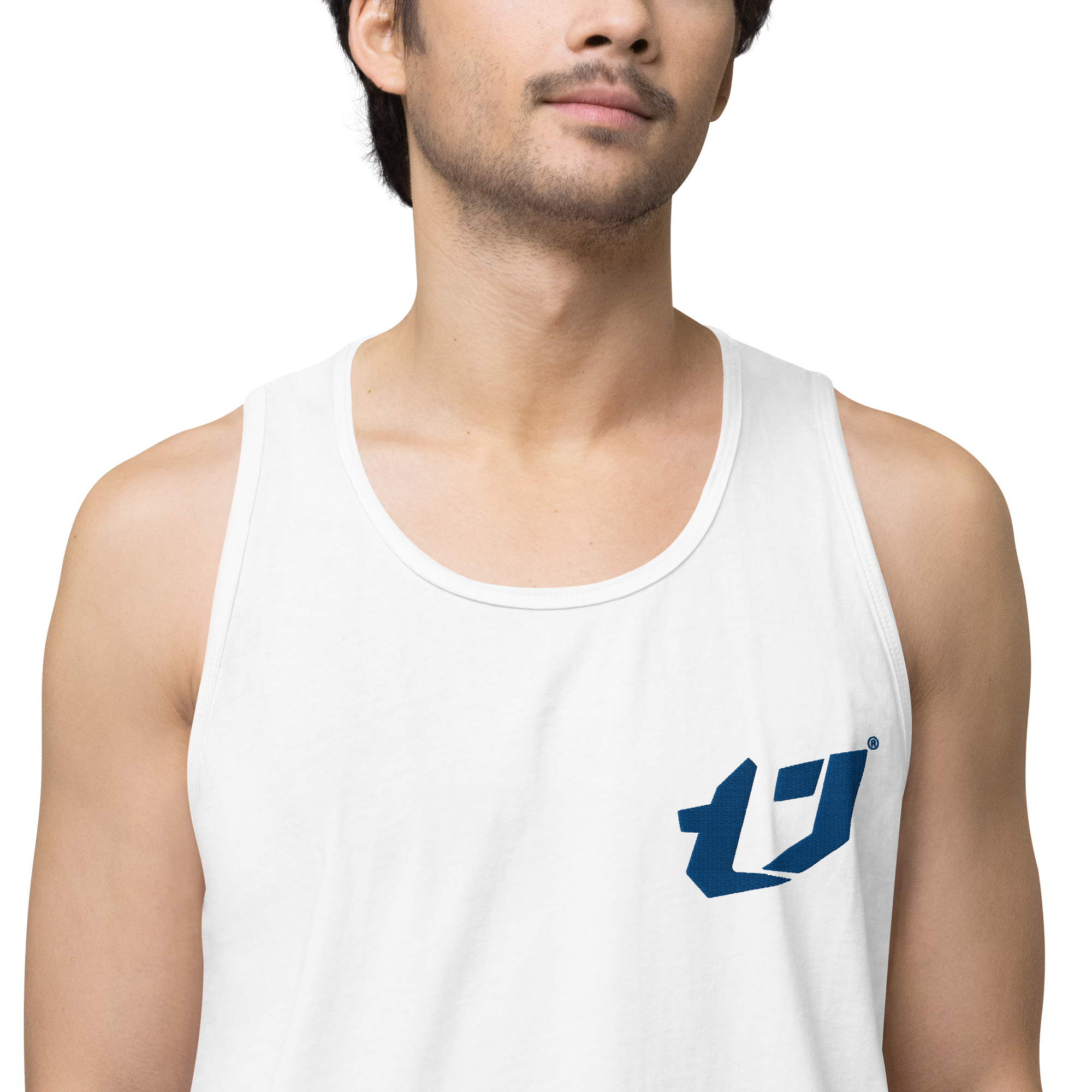 N'Trench Apparel Blue Logo Men/Guys premium tank top