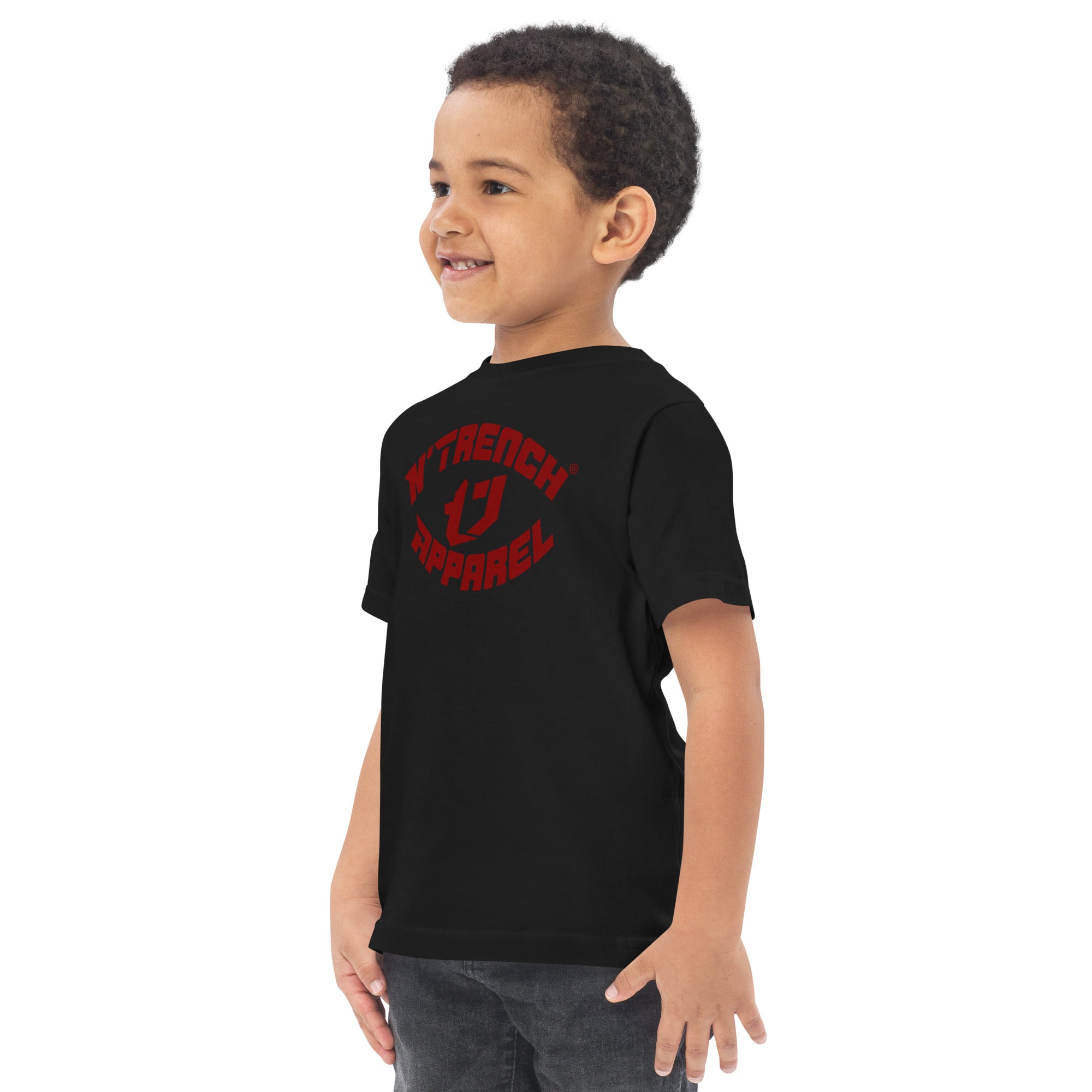 N'Trench Red Font Toddler jersey t-shirt